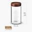 Bergner Acadia Borosilicate Glass Jar - 1.25 L-household-kitchen-foodstorage-spiceracksandjars-image-2