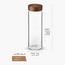 Bergner Acadia Borosilicate Glass Jar - 990 ml-household-kitchen-foodstorage-spiceracksandjars-image-2