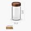 Bergner Acadia Borosilicate Glass Jar - 550 ml-household-kitchen-foodstorage-spiceracksandjars-image-2