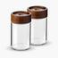 Bergner Acadia 2-Piece Borosilicate Glass Jar Set - 260 ml-household-kitchen-foodstorage-spiceracksandjars-image-1