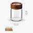 Bergner Acadia 2-Piece Borosilicate Glass Jar Set - 200 ml-household-kitchen-foodstorage-spiceracksandjars-image-2