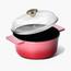 Bergner Excalibur Cast Iron Enamel Non-Stick Casserole with Glass Lid - 2.3 L-household-kitchen-cookware-potsandpans-image-1