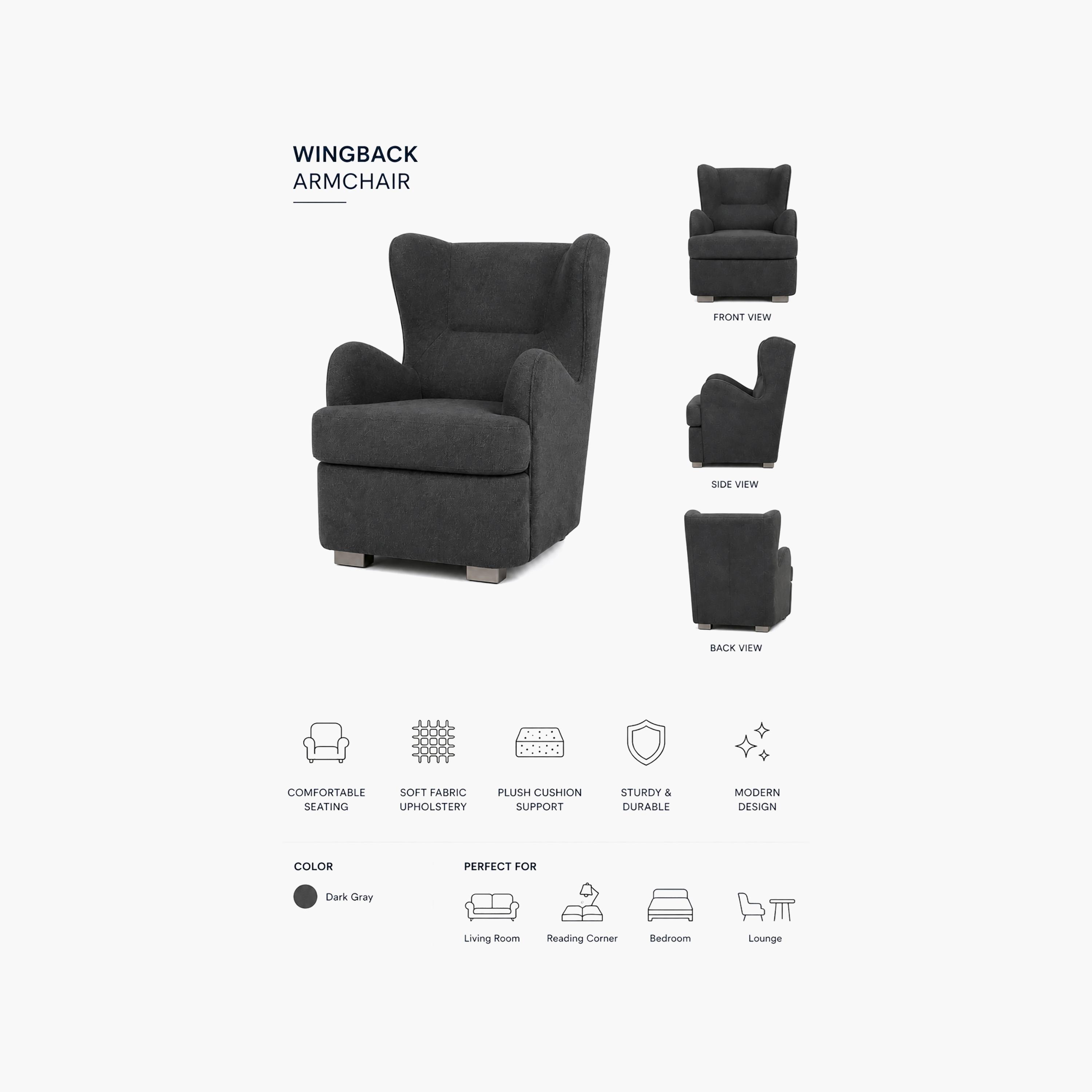 Maria Homes Padded Arm Chair-furniture-sofaandseating-armchairs-image-4