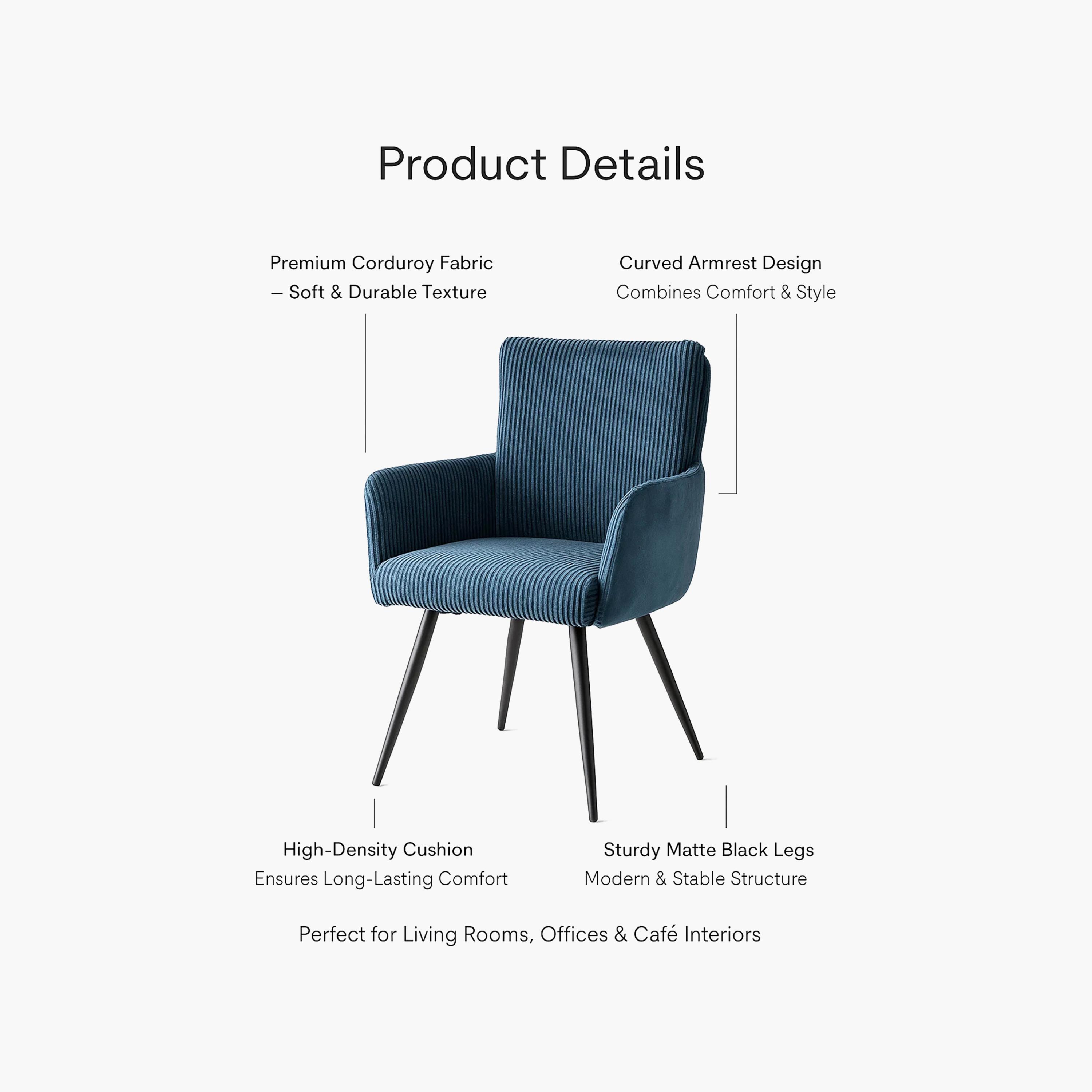 Maria Homes Padded Arm Chair-furniture-sofaandseating-armchairs-image-4