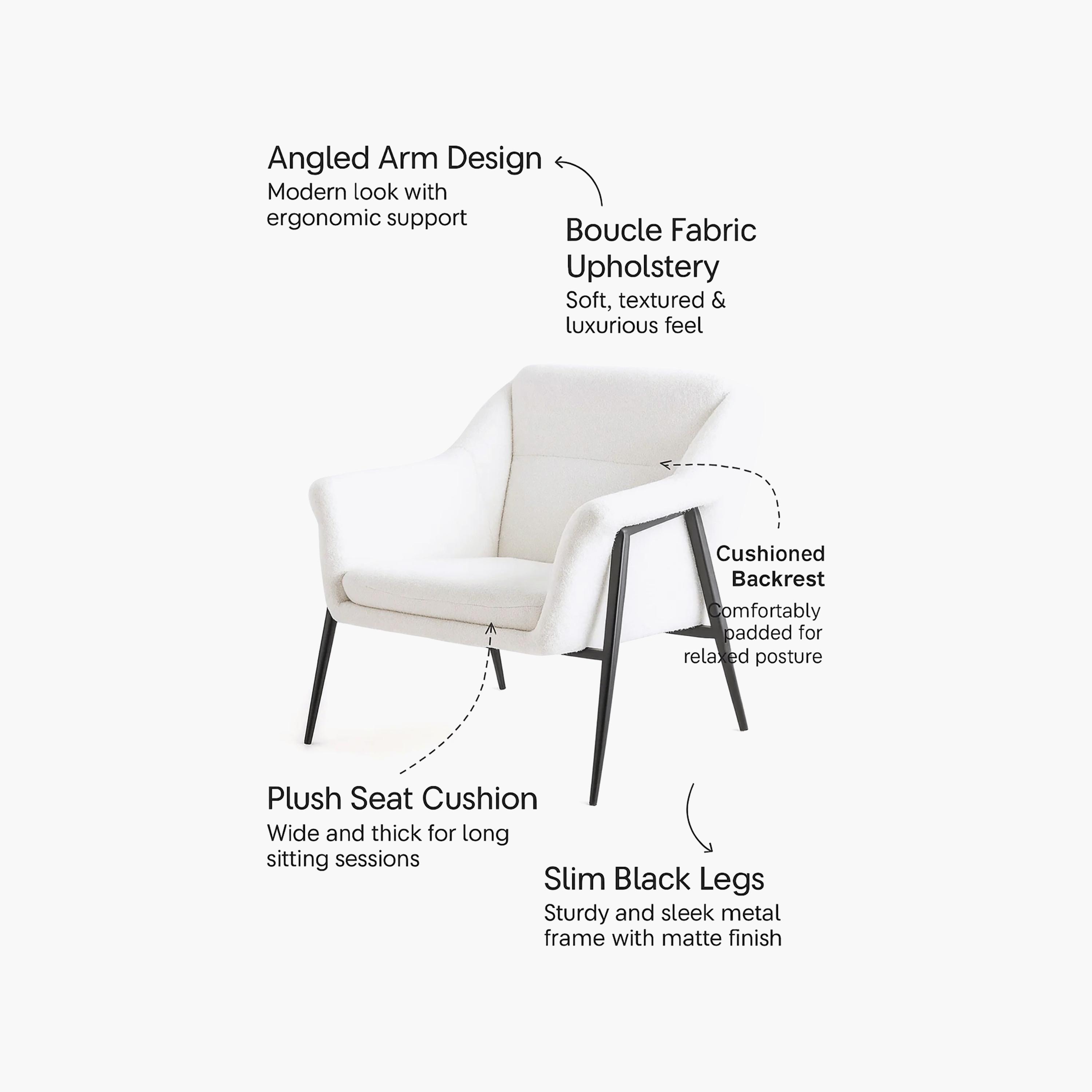 Maria Homes Padded Arm Chair-furniture-sofaandseating-armchairs-image-3