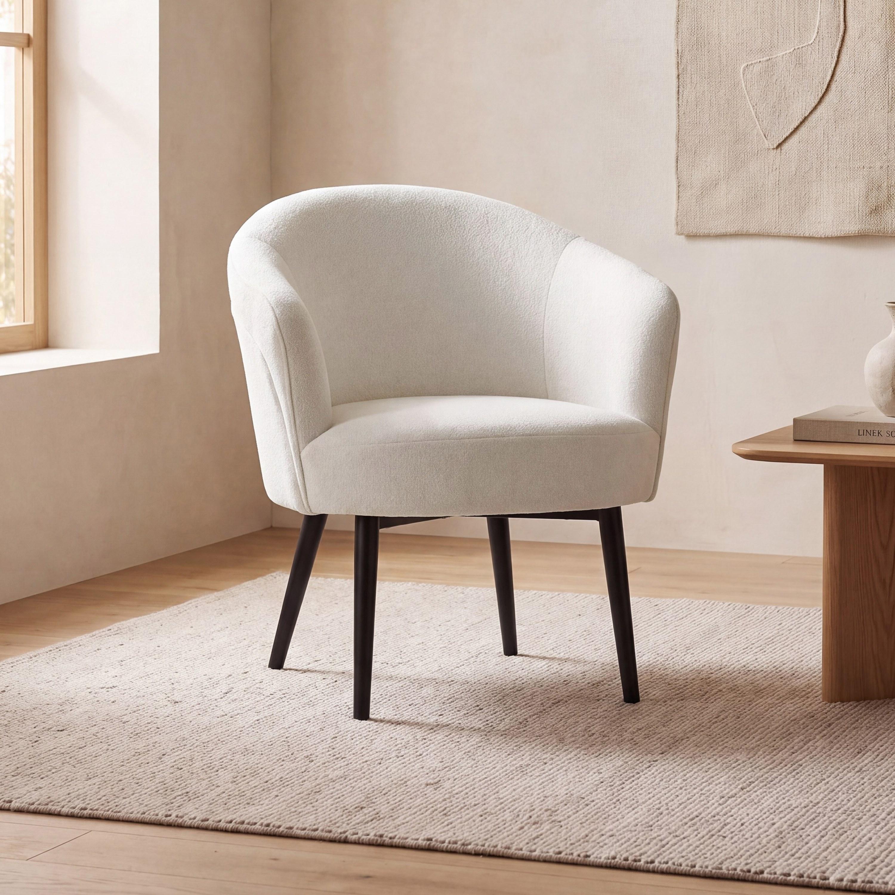 Maria Homes Curved Arm Chair-furniture-sofaandseating-armchairs-image-1