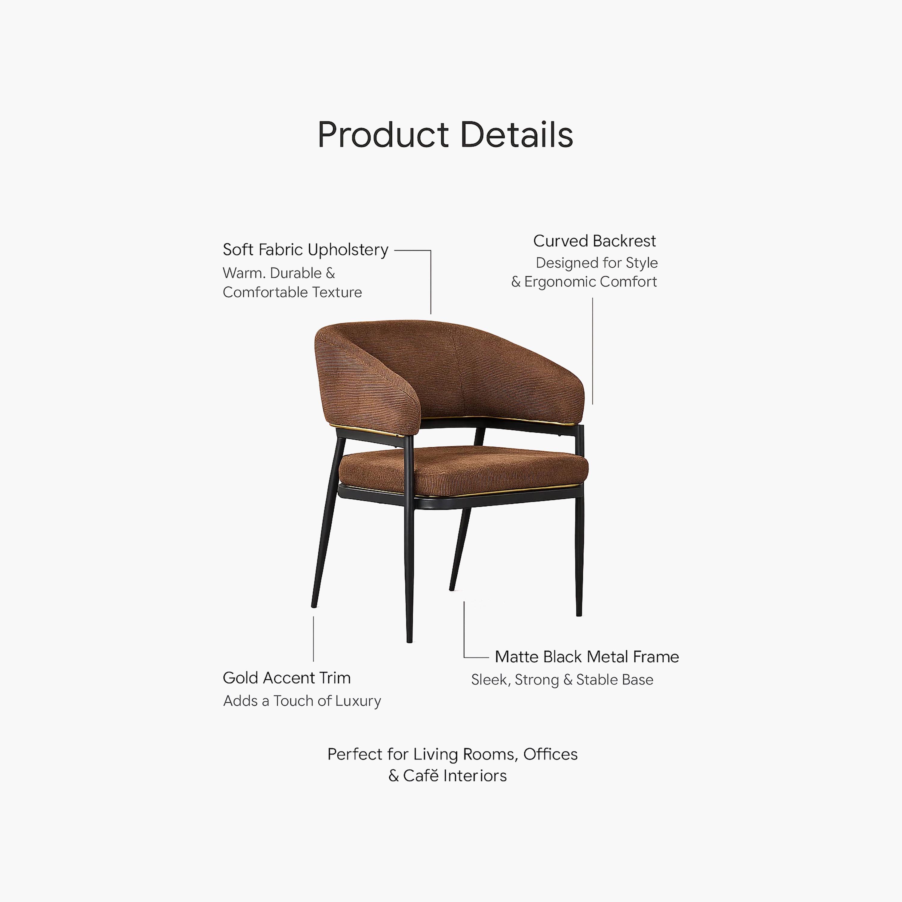 Maria Homes Padded Arm Chair-furniture-sofaandseating-armchairs-image-4