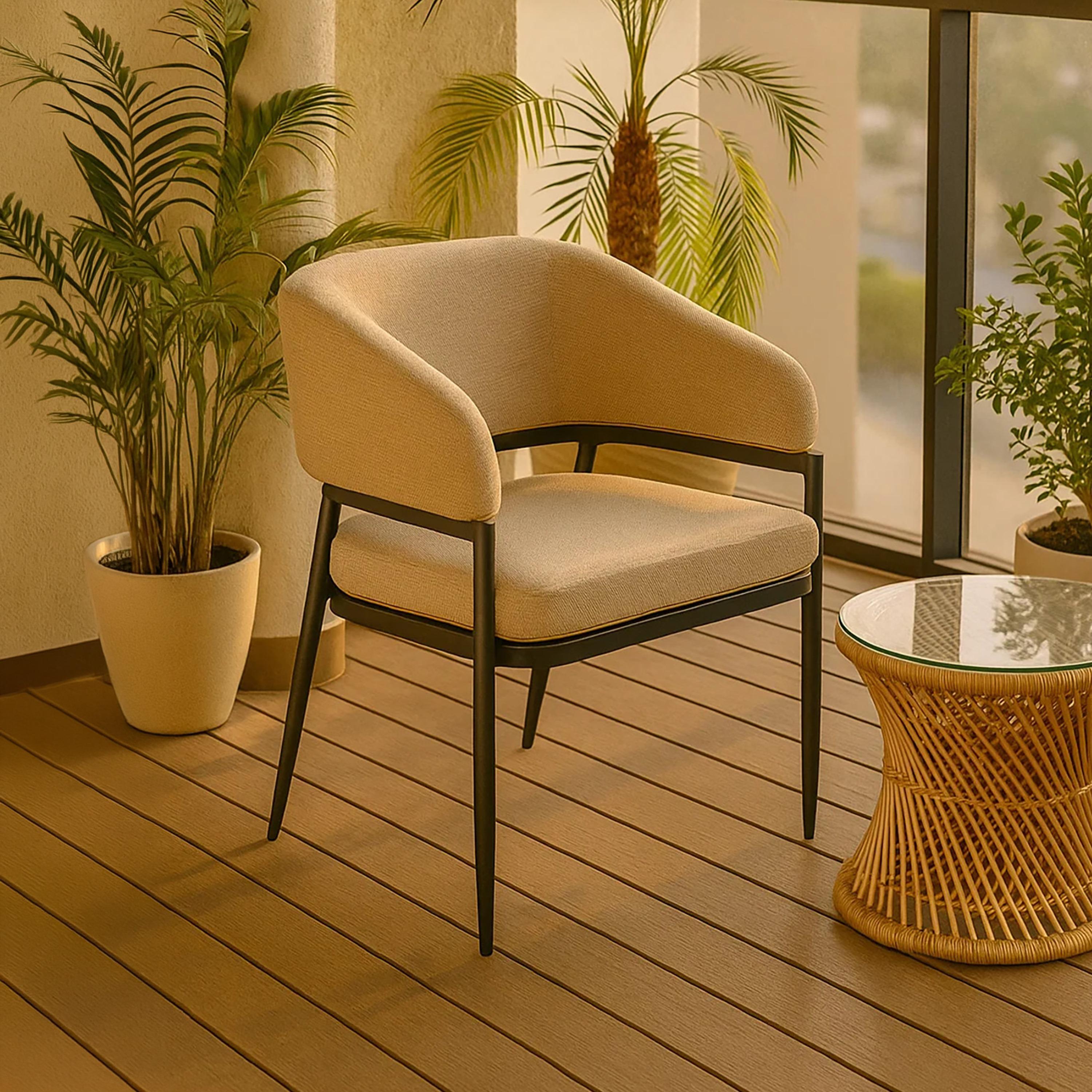 Maria Homes Padded Arm Chair-furniture-sofaandseating-armchairs-image-1