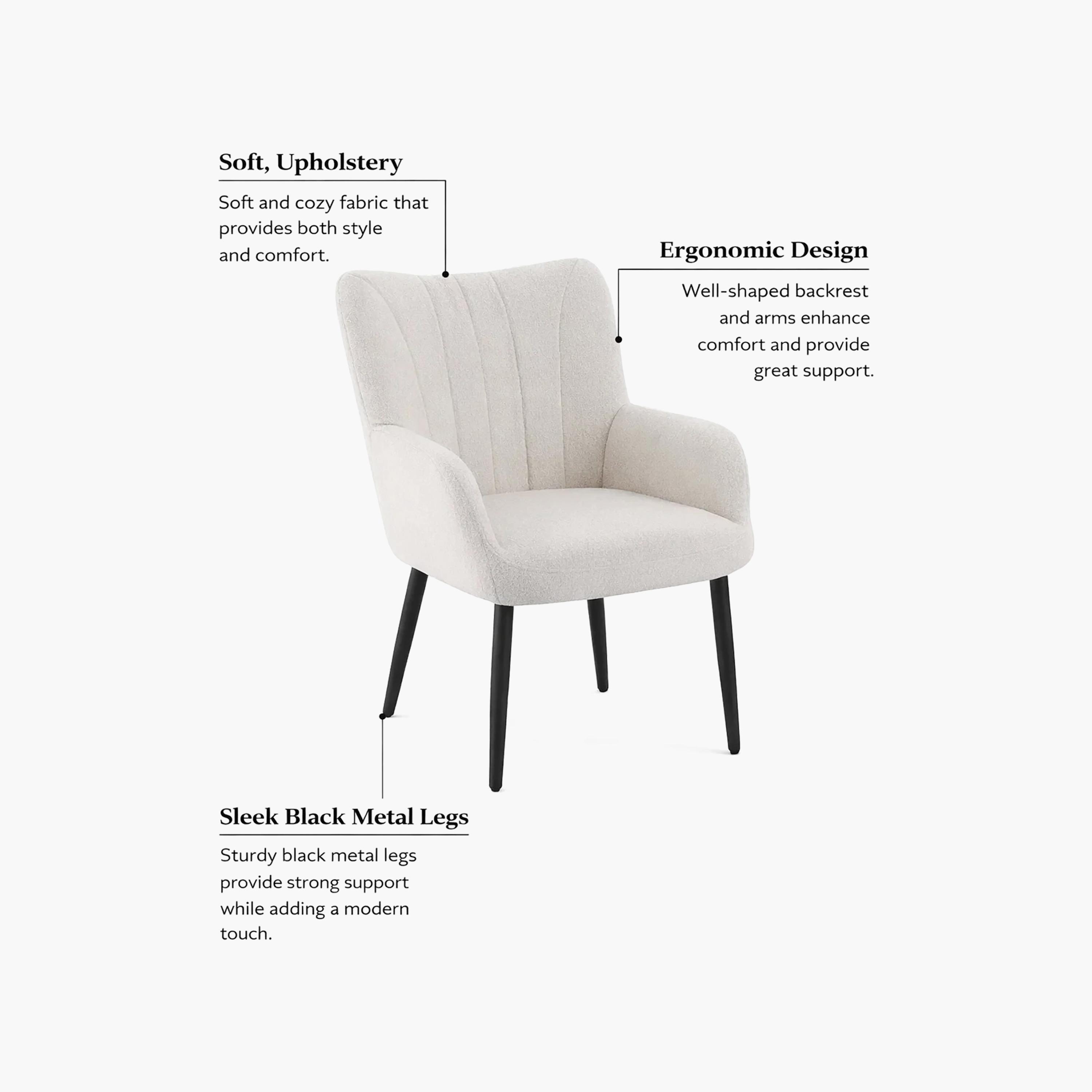 Maria Homes Padded Arm Chair-furniture-sofaandseating-armchairs-image-4