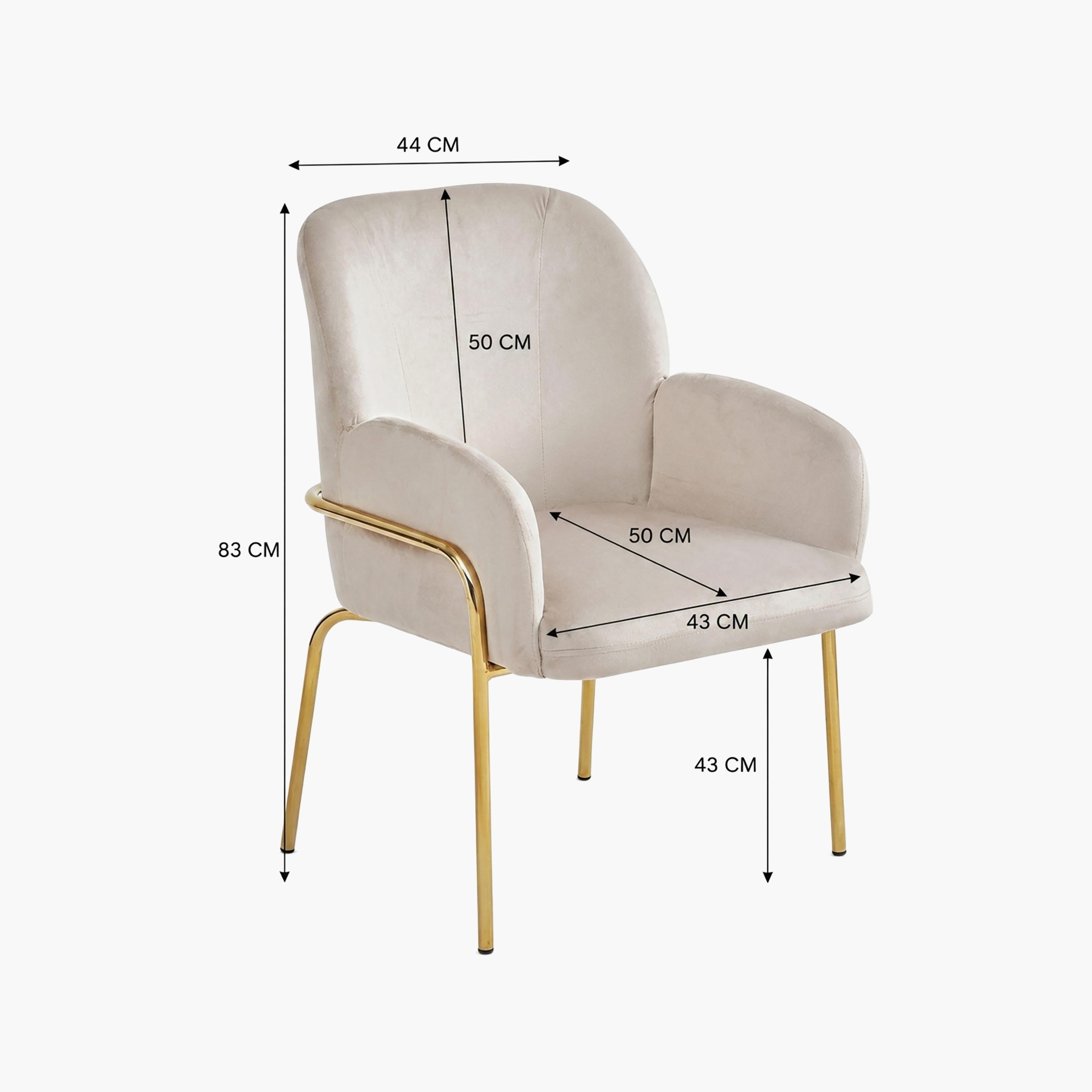 Maria Homes Padded Arm Chair-furniture-sofaandseating-armchairs-image-4