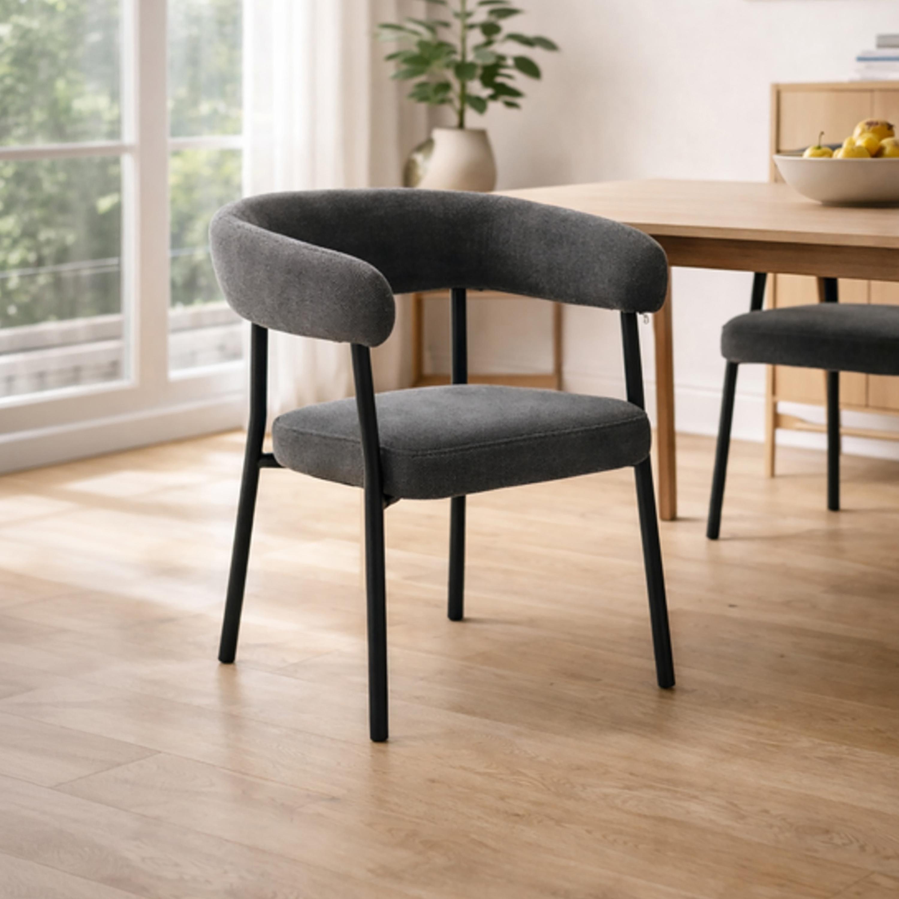 Maria Homes Curved Arm Chair-furniture-sofaandseating-armchairs-image-1