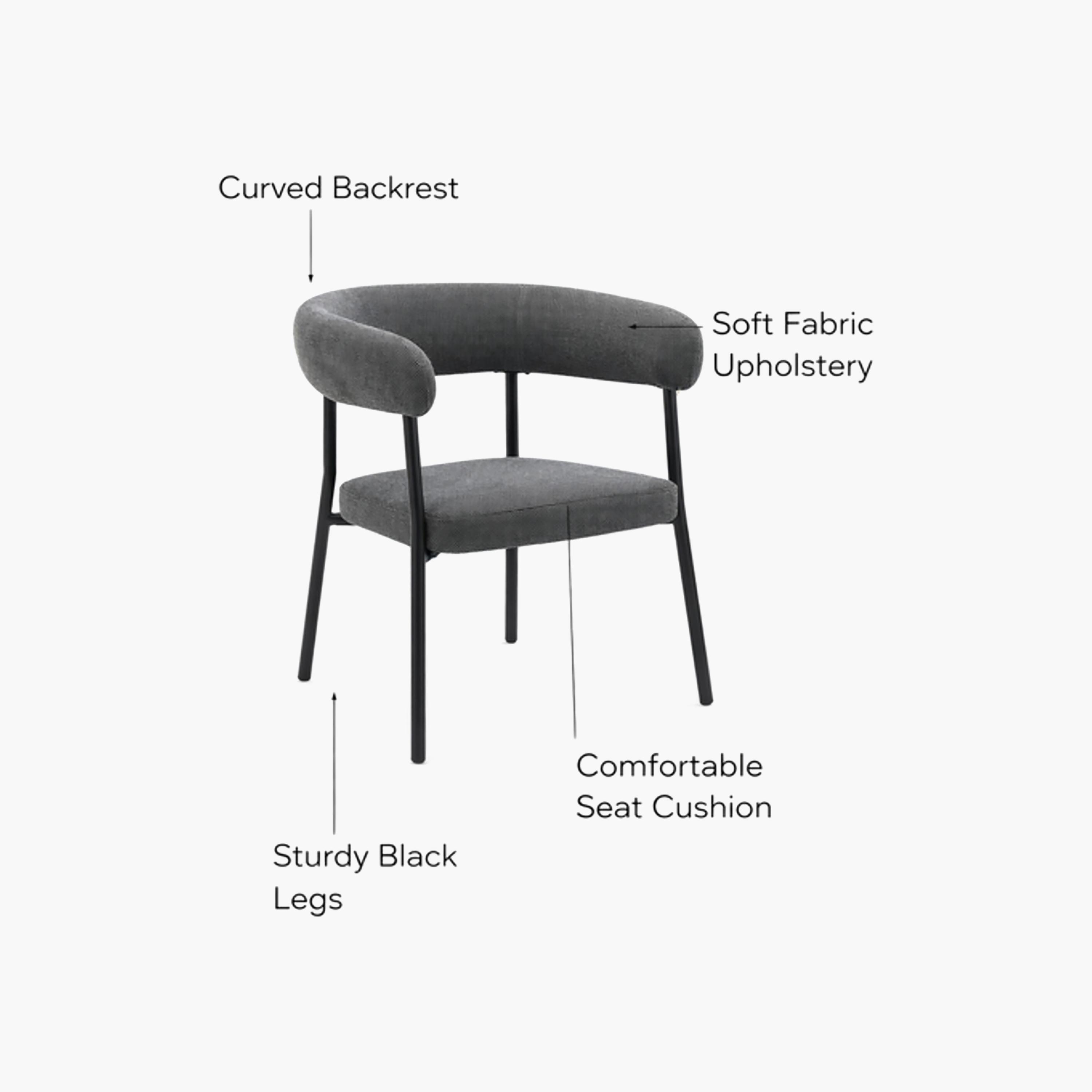 Maria Homes Curved Arm Chair-furniture-sofaandseating-armchairs-image-4