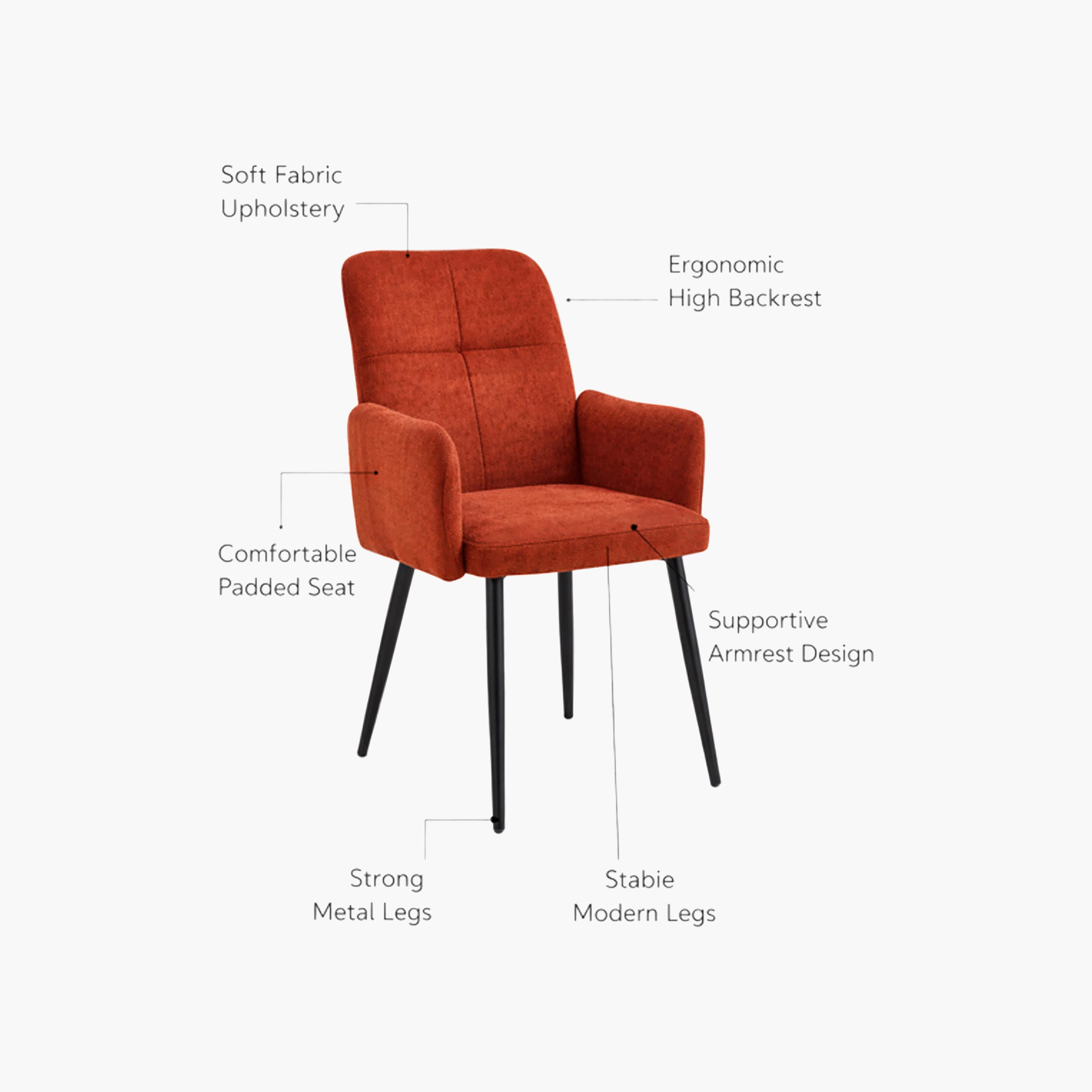 Maria Homes Padded Arm Chair-furniture-sofaandseating-armchairs-image-4