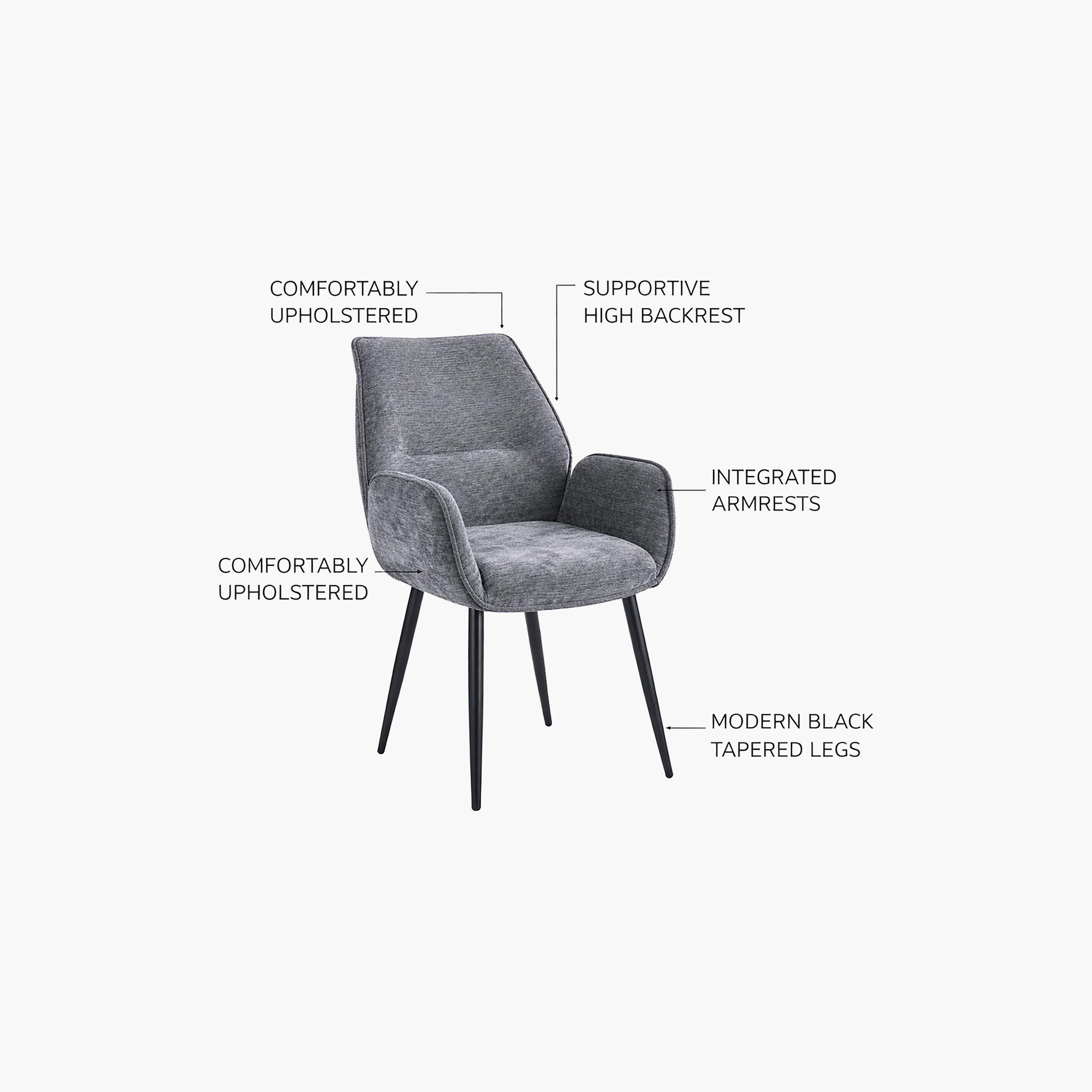 Maria Homes Padded Arm Chair-furniture-sofaandseating-armchairs-image-3