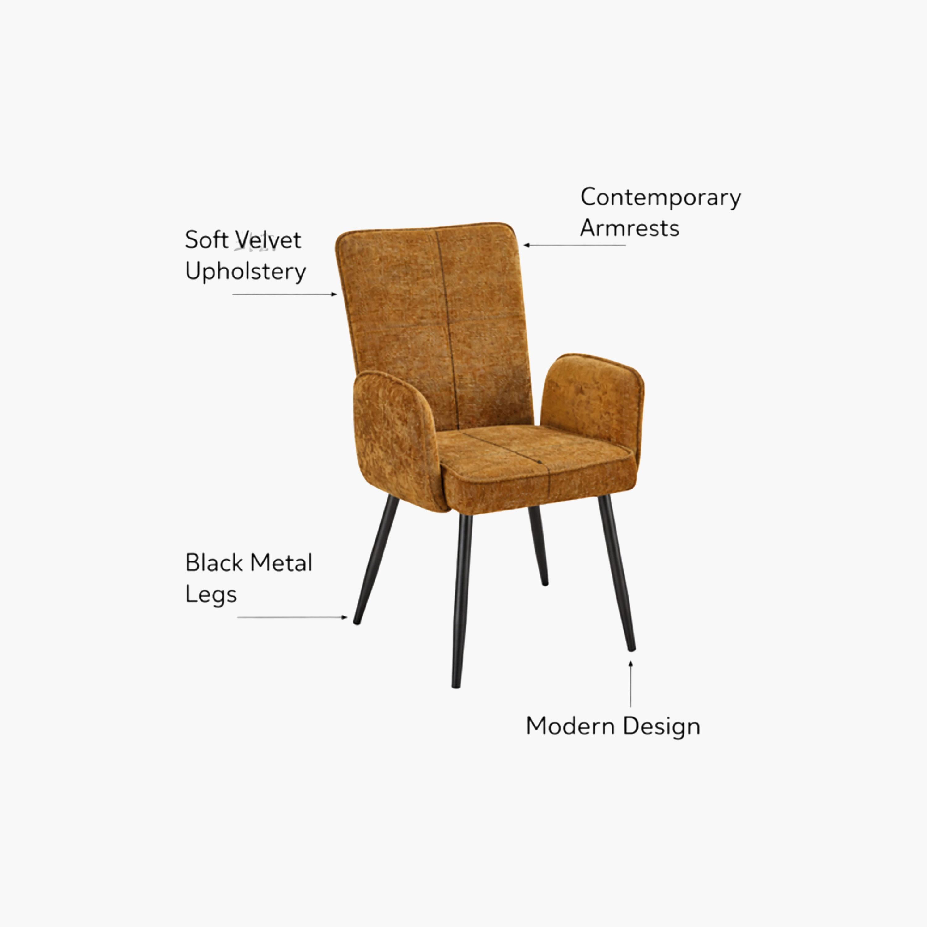 Maria Homes Padded Arm Chair-furniture-sofaandseating-armchairs-image-4