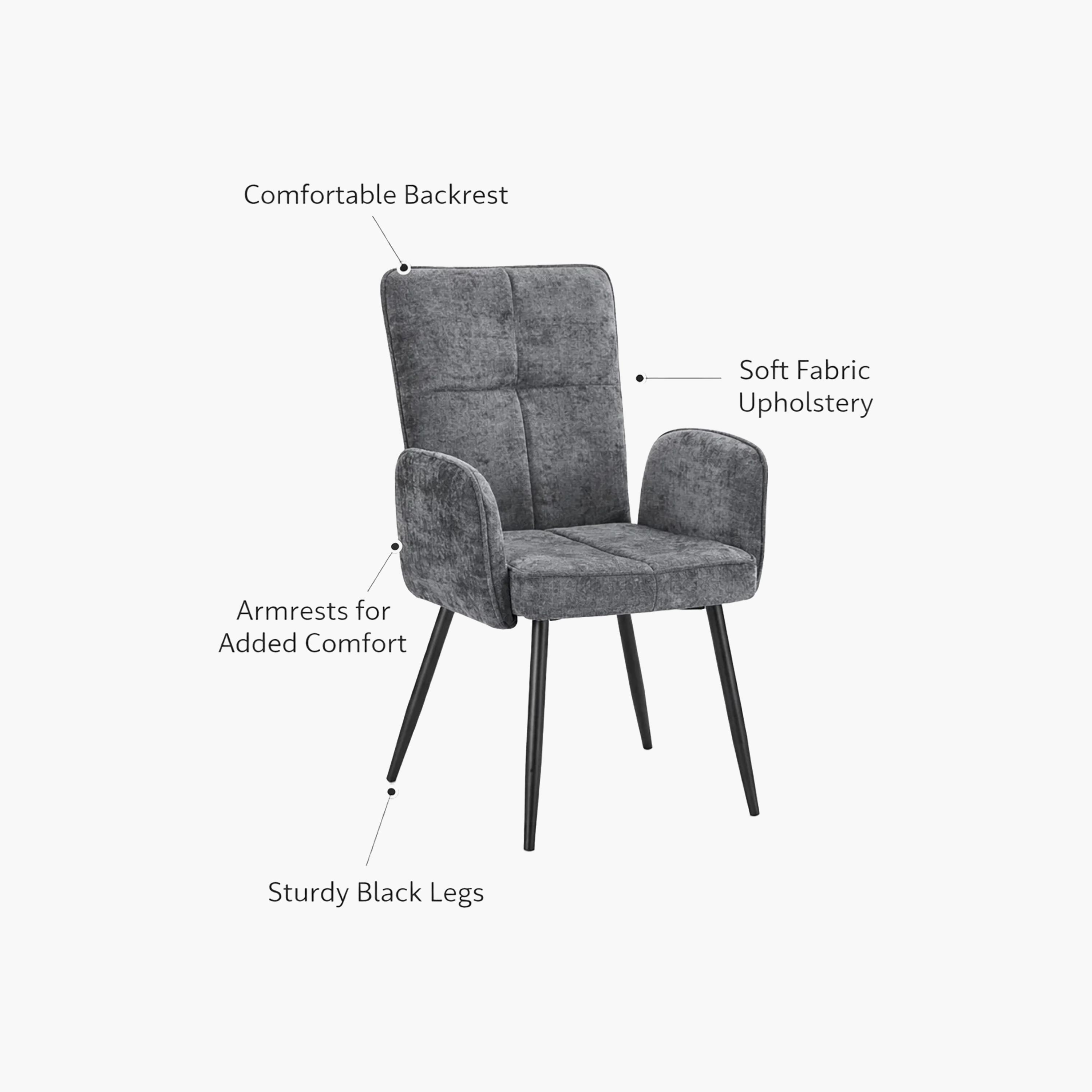 Maria Homes Padded Arm Chair-furniture-sofaandseating-armchairs-image-4