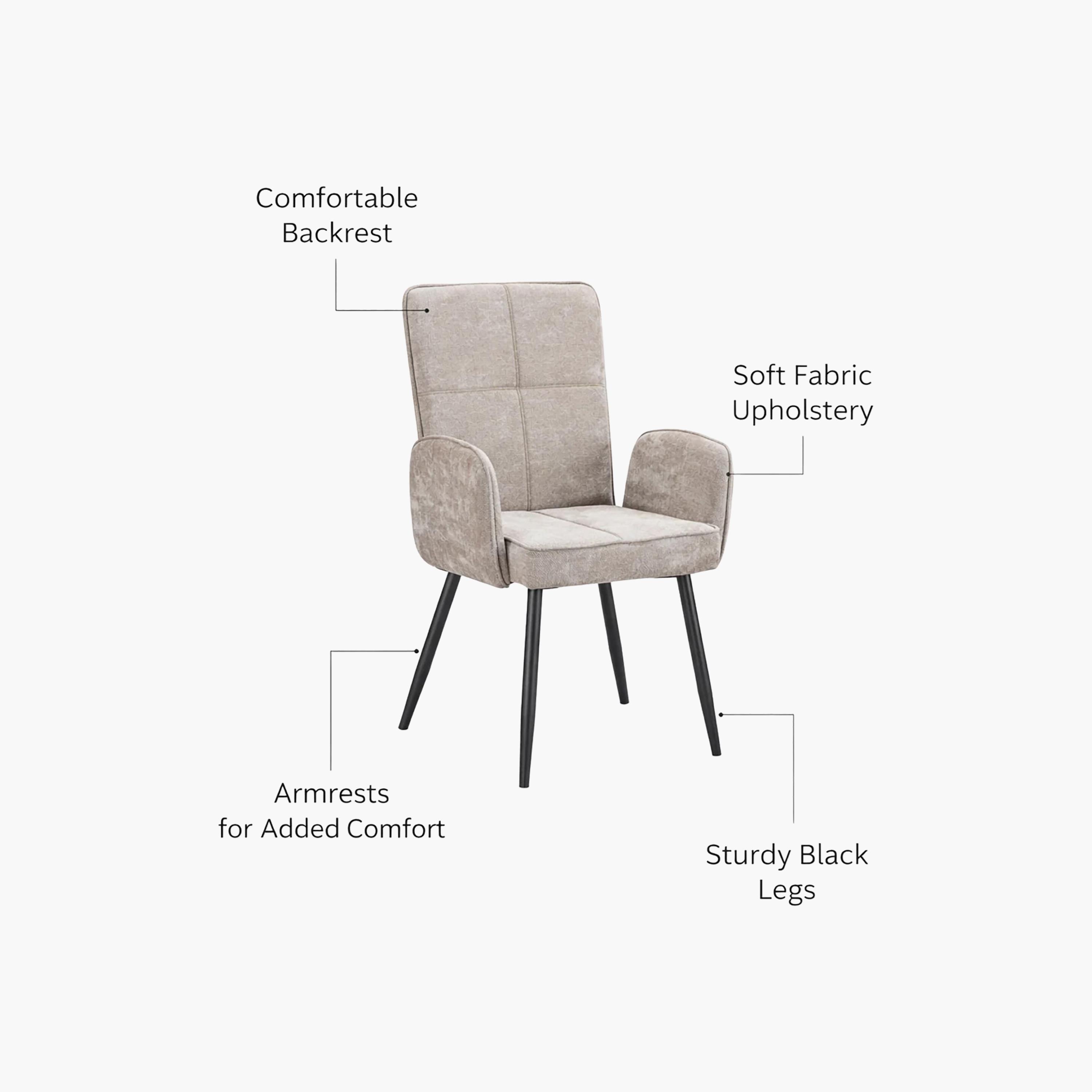 Maria Homes Padded Arm Chair-furniture-sofaandseating-armchairs-image-4