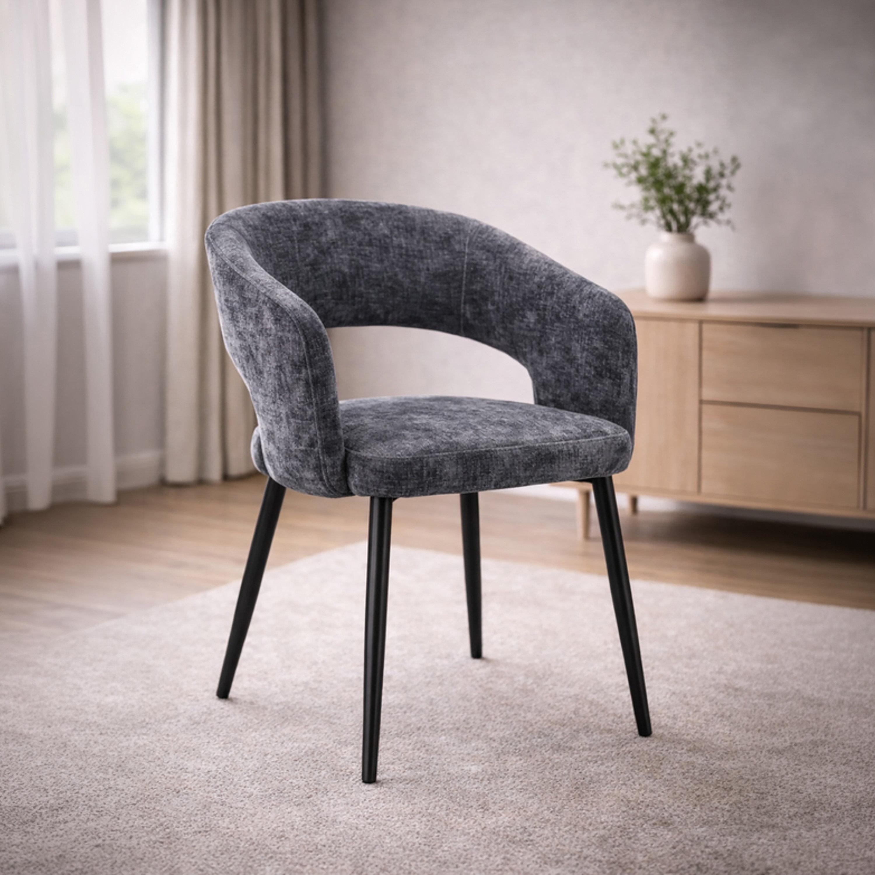 Maria Homes Curved Arm Chair-furniture-sofaandseating-armchairs-image-1