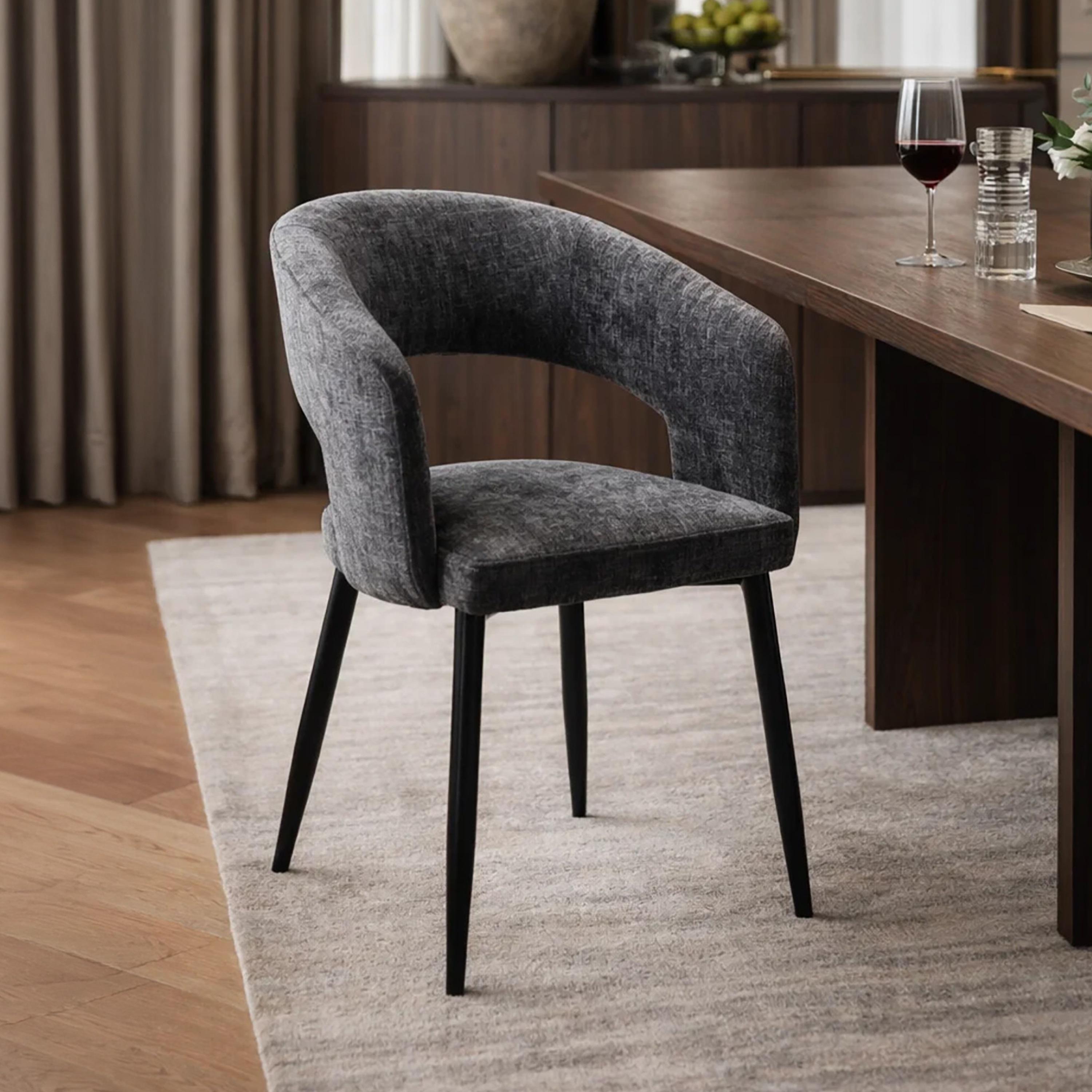 Maria Homes Curved Arm Chair-furniture-sofaandseating-armchairs-image-2
