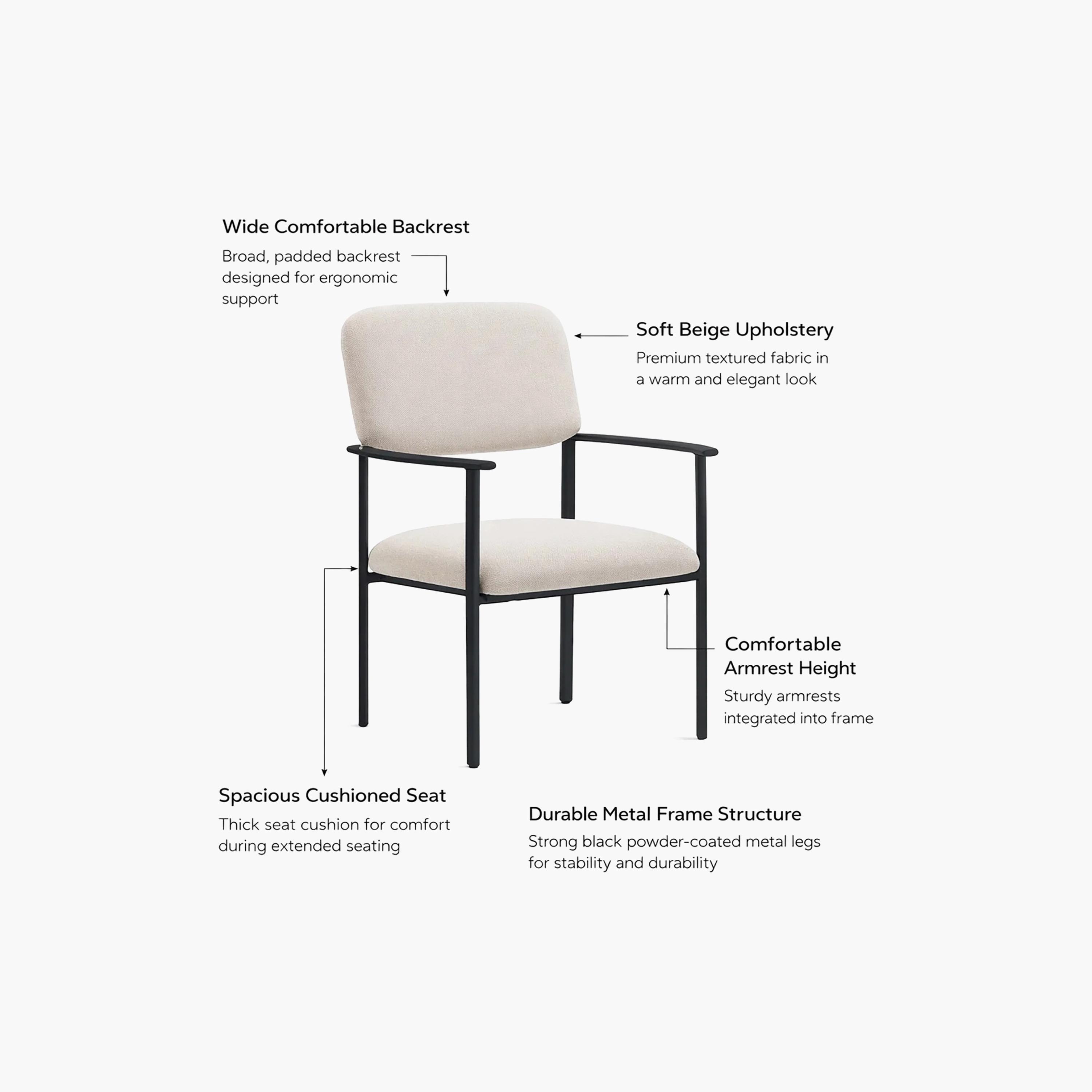 كرسي مستقيم الذراعين من ماريا هومز-furniture-sofaandseating-armchairs-image-4