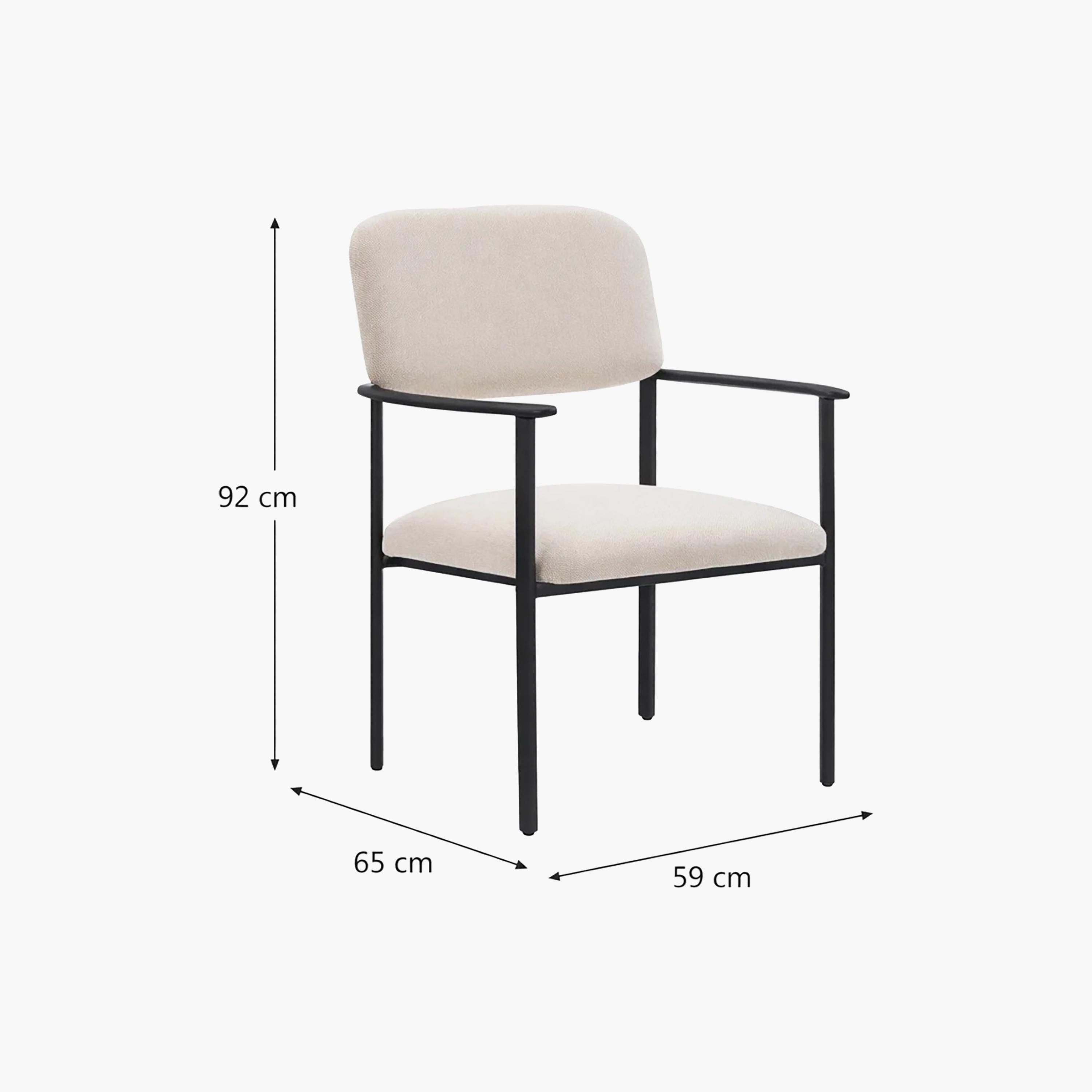 كرسي مستقيم الذراعين من ماريا هومز-furniture-sofaandseating-armchairs-image-6
