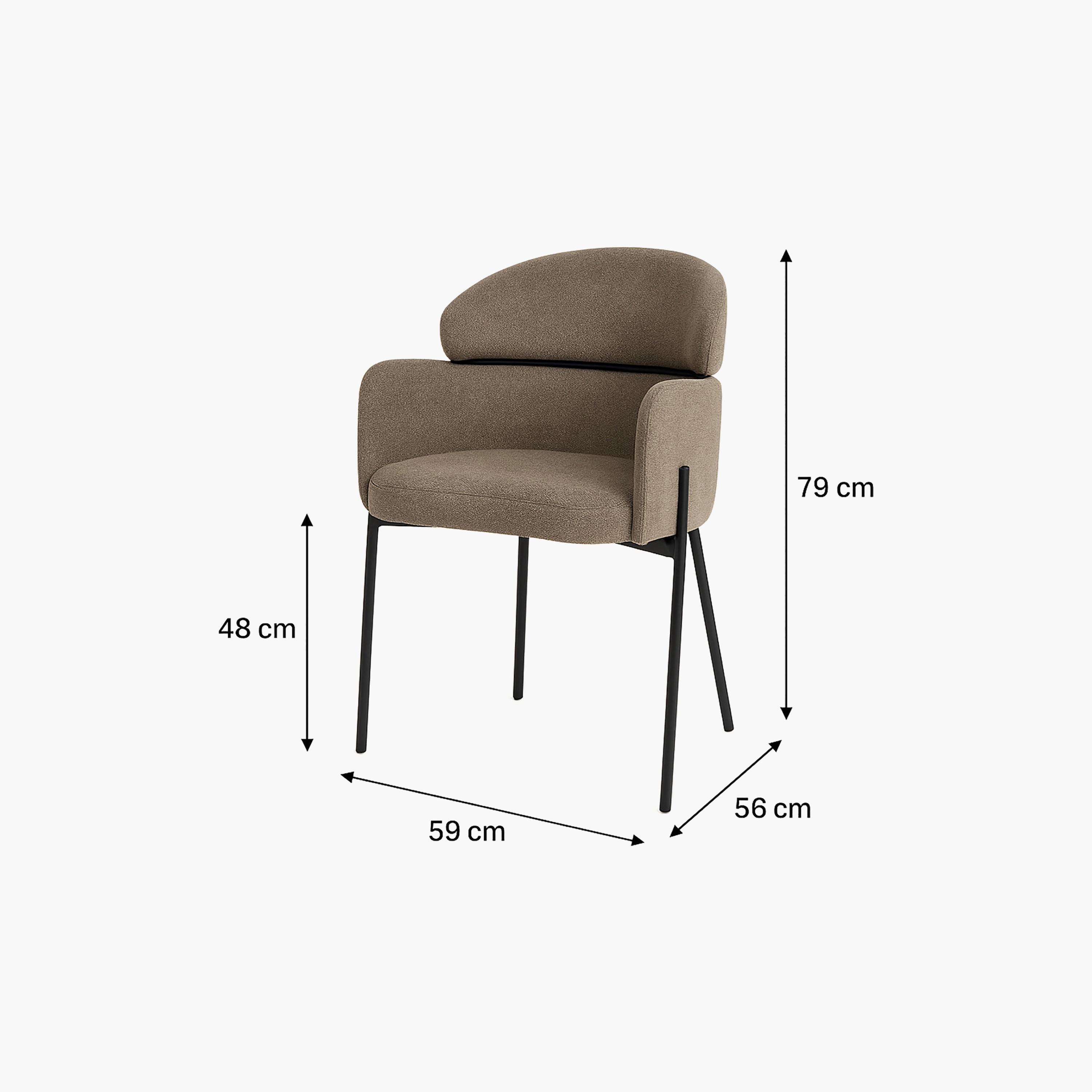 Maria Homes Padded Arm Chair-furniture-sofaandseating-armchairs-image-6