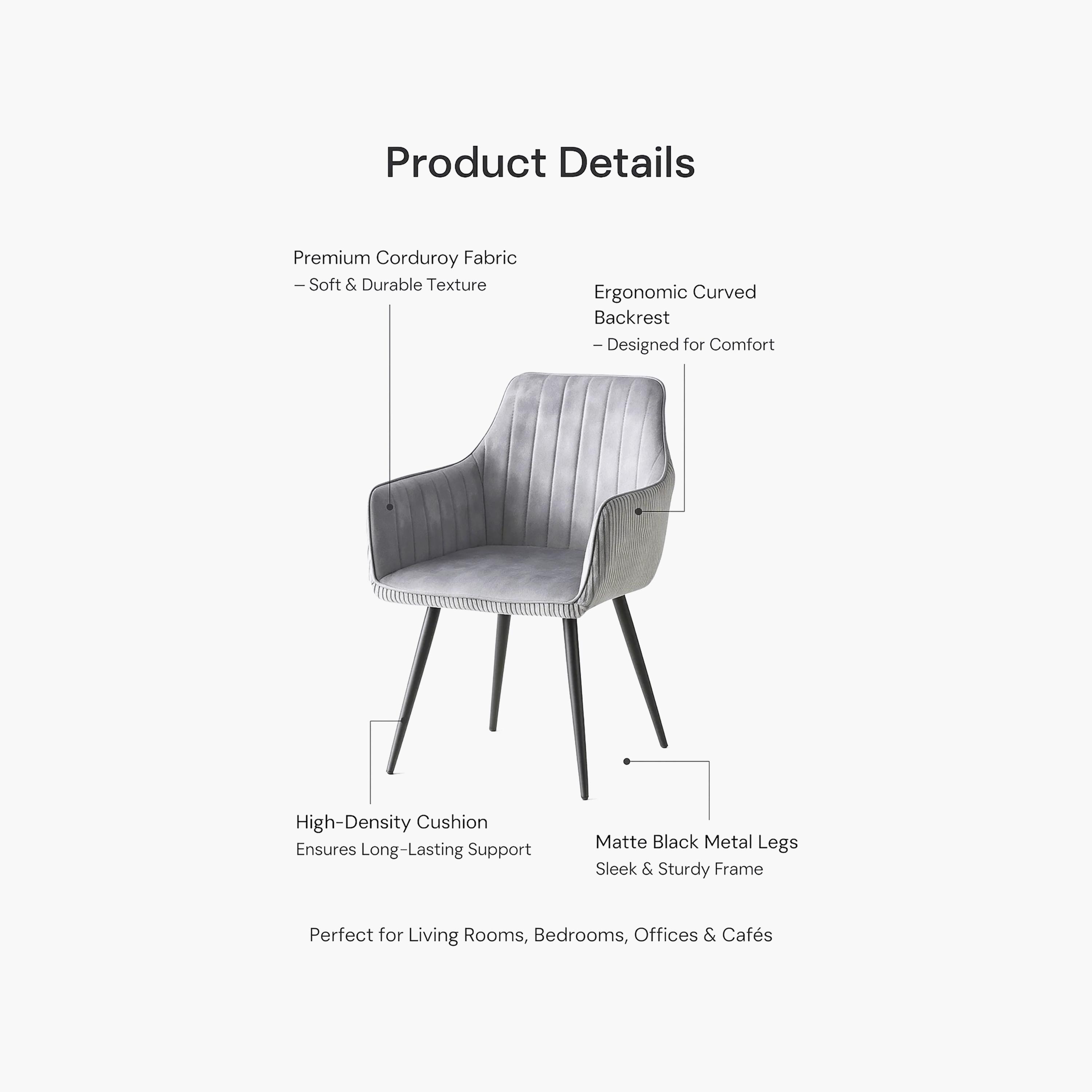 Maria Homes Padded Arm Chair-furniture-sofaandseating-armchairs-image-4