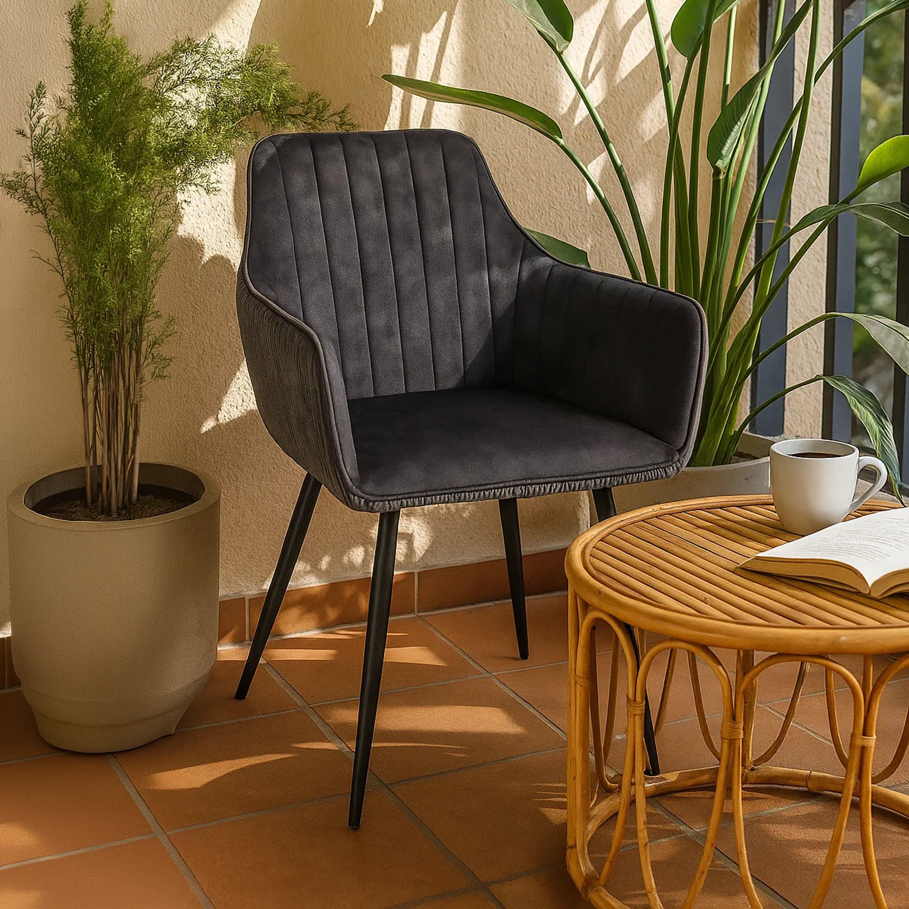 Maria Homes Padded Arm Chair-furniture-sofaandseating-armchairs-image-3
