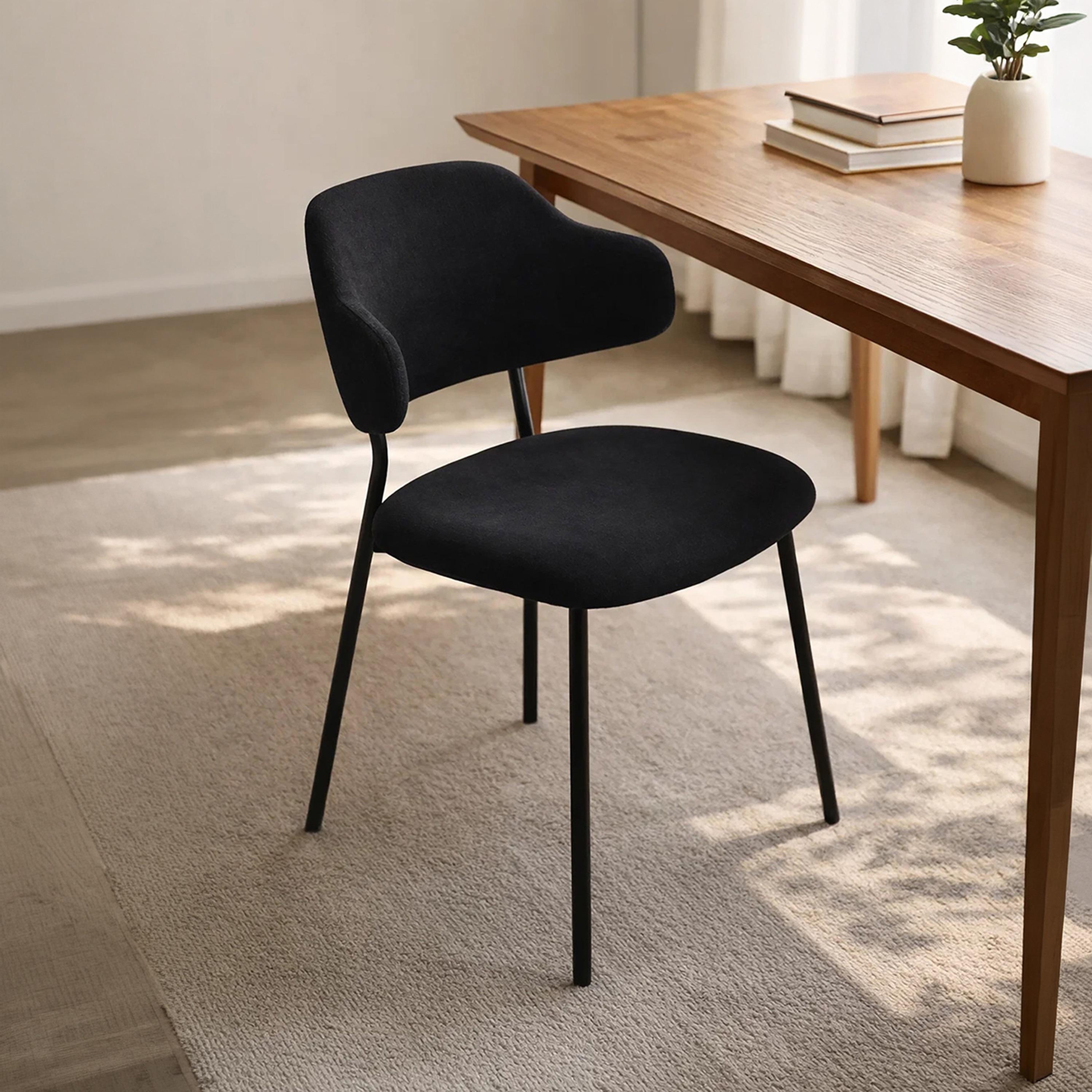 Maria Homes Curved Arm Chair-furniture-sofaandseating-armchairs-image-1