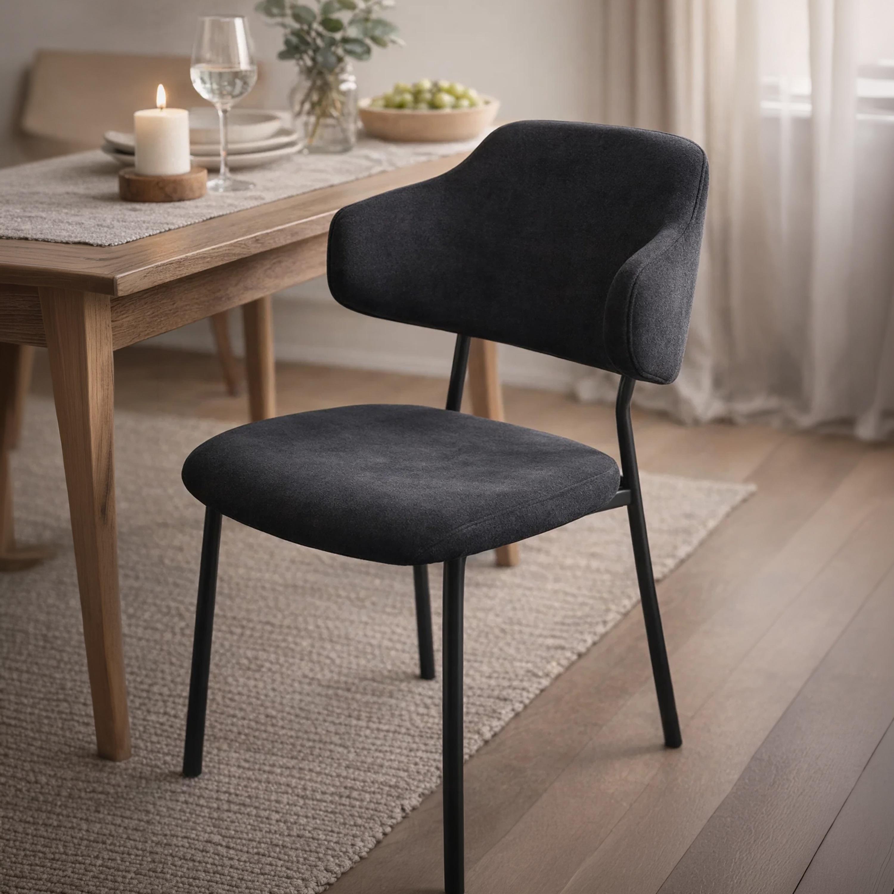 Maria Homes Curved Arm Chair-furniture-sofaandseating-armchairs-image-2