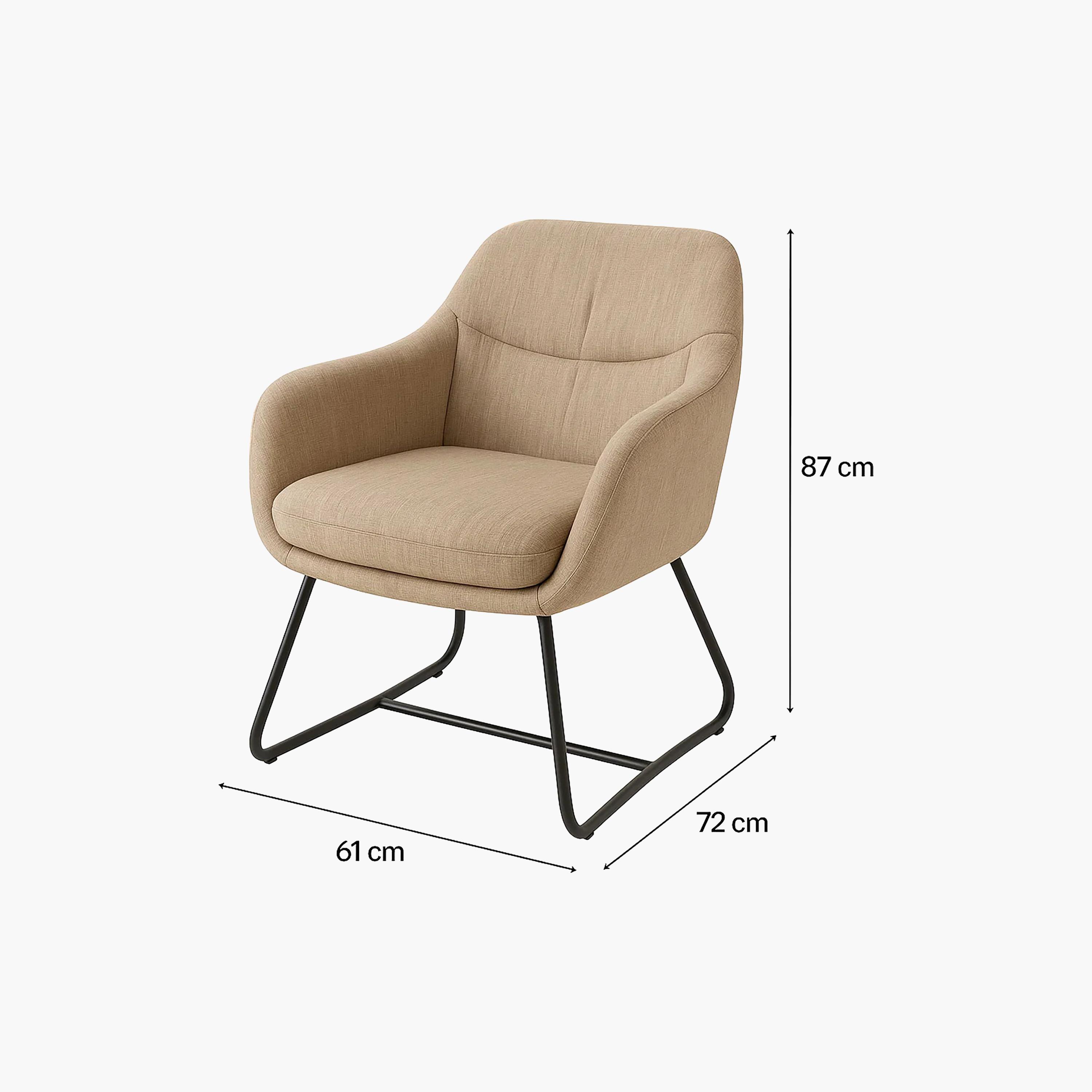 Maria Homes Padded Arm Chair-furniture-sofaandseating-armchairs-image-5
