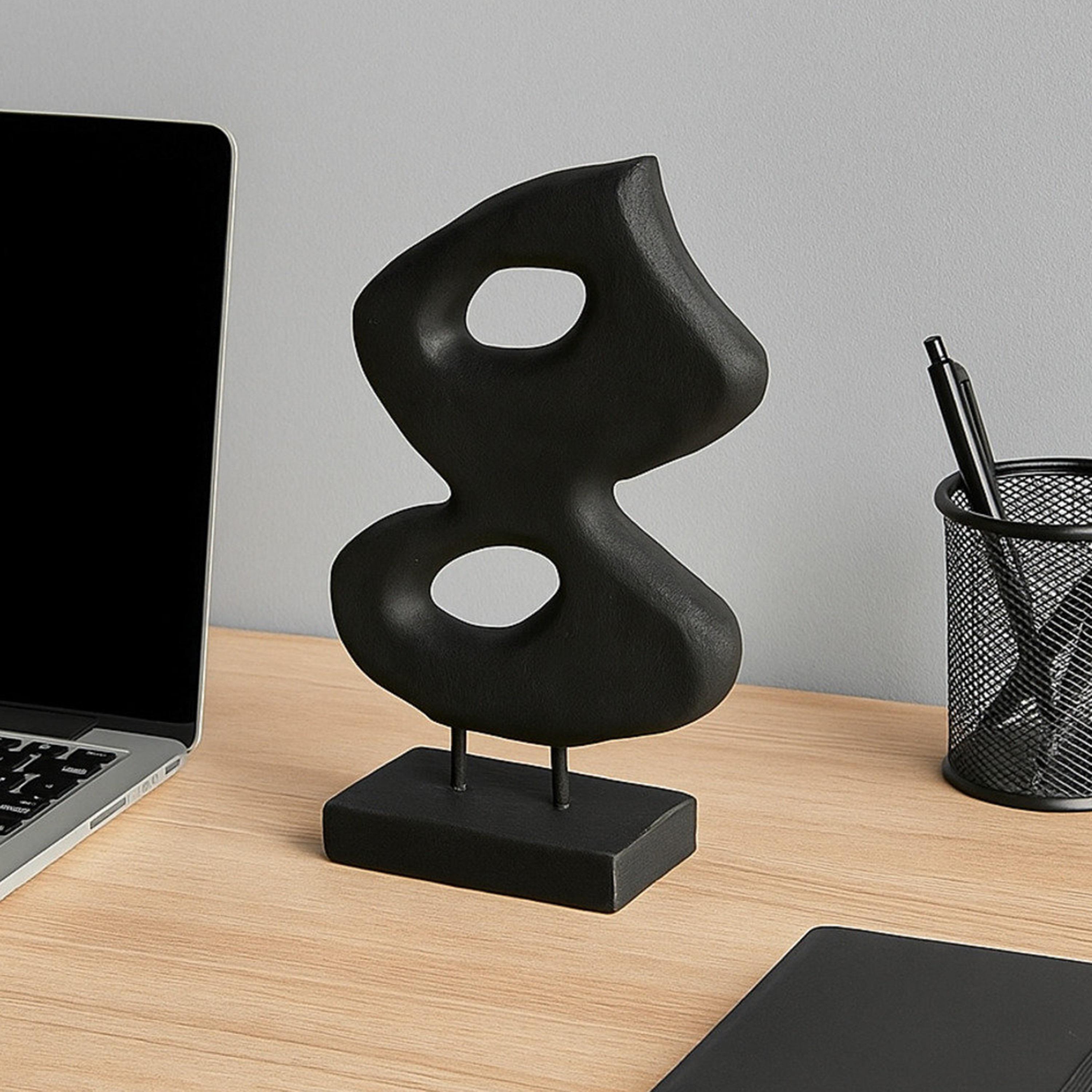 منحوتة تجريدية حديثة خشبية سوداء من ماريا هومز-household-decor-decorativeobjectsandsculptures-image-3