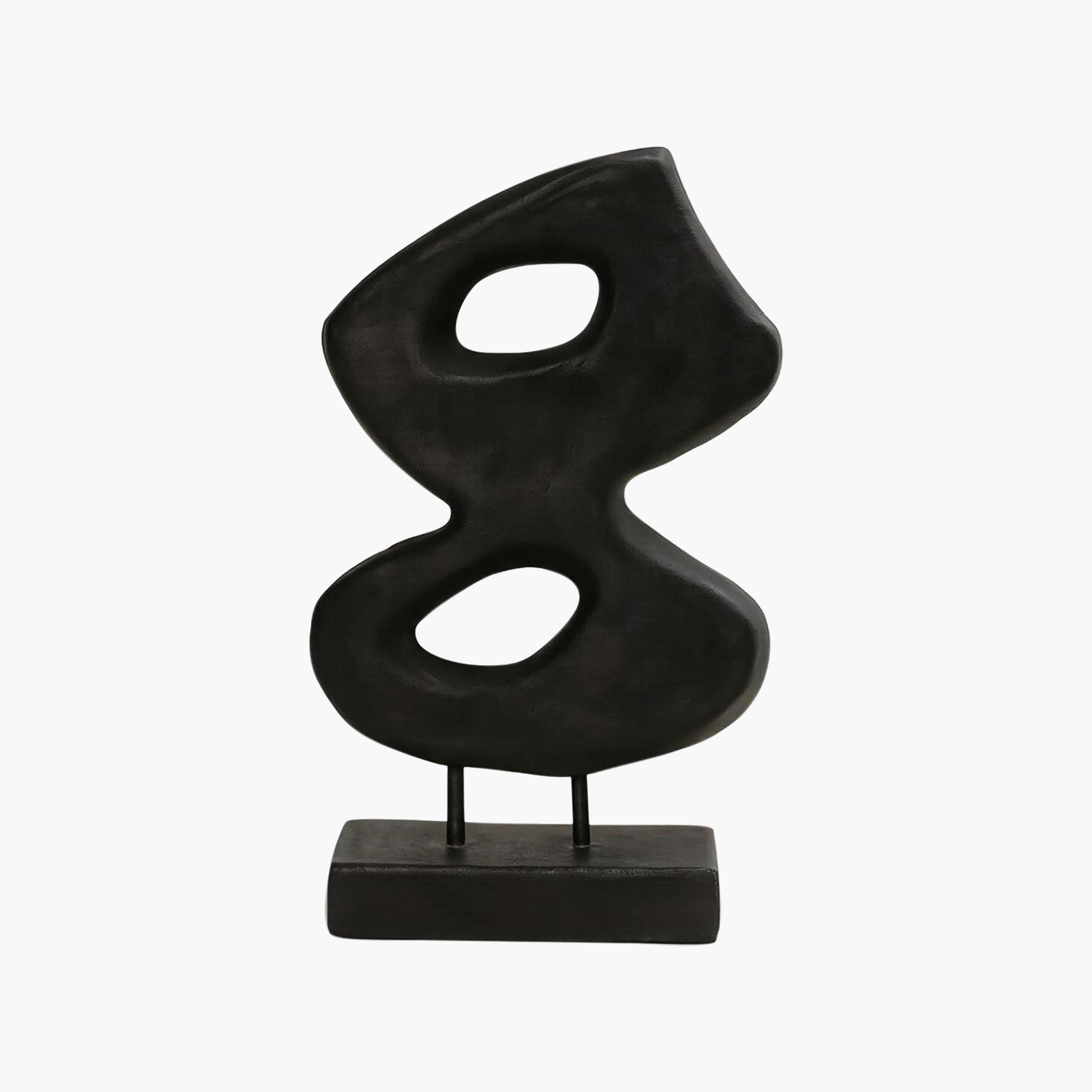 منحوتة تجريدية حديثة خشبية سوداء من ماريا هومز-household-decor-decorativeobjectsandsculptures-image-6