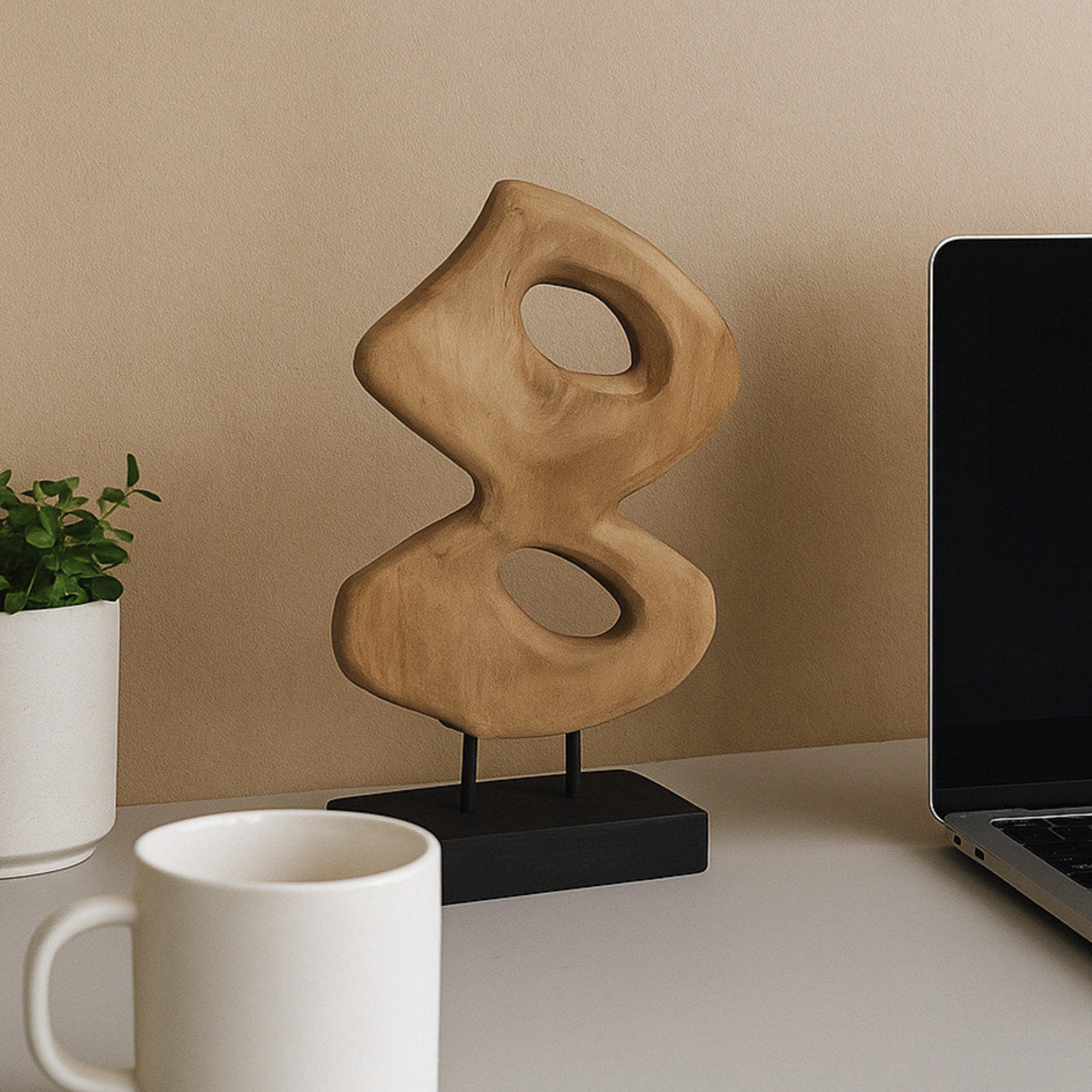 منحوتة تجريدية حديثة خشبية سوداء من ماريا هومز-household-decor-decorativeobjectsandsculptures-image-4
