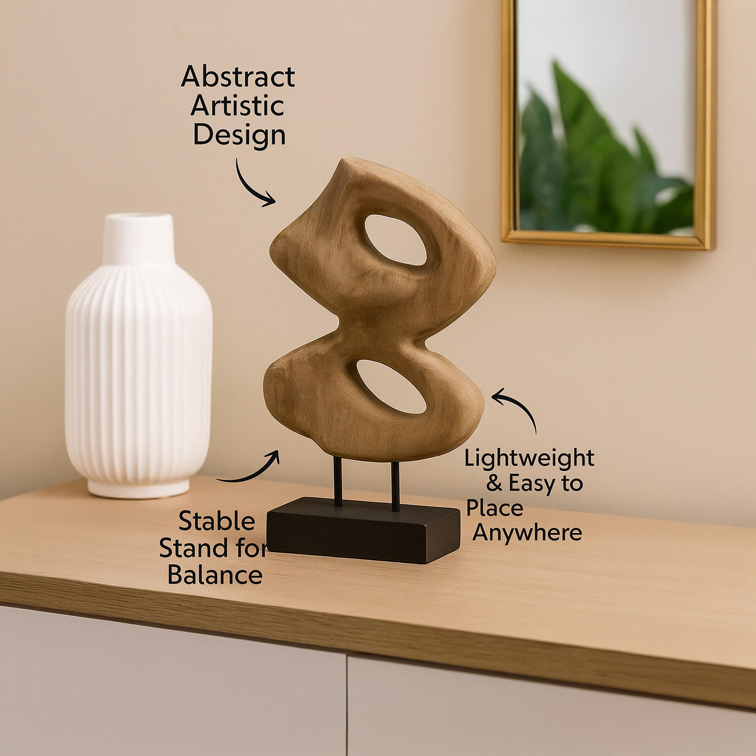 منحوتة تجريدية حديثة خشبية سوداء من ماريا هومز-household-decor-decorativeobjectsandsculptures-image-5