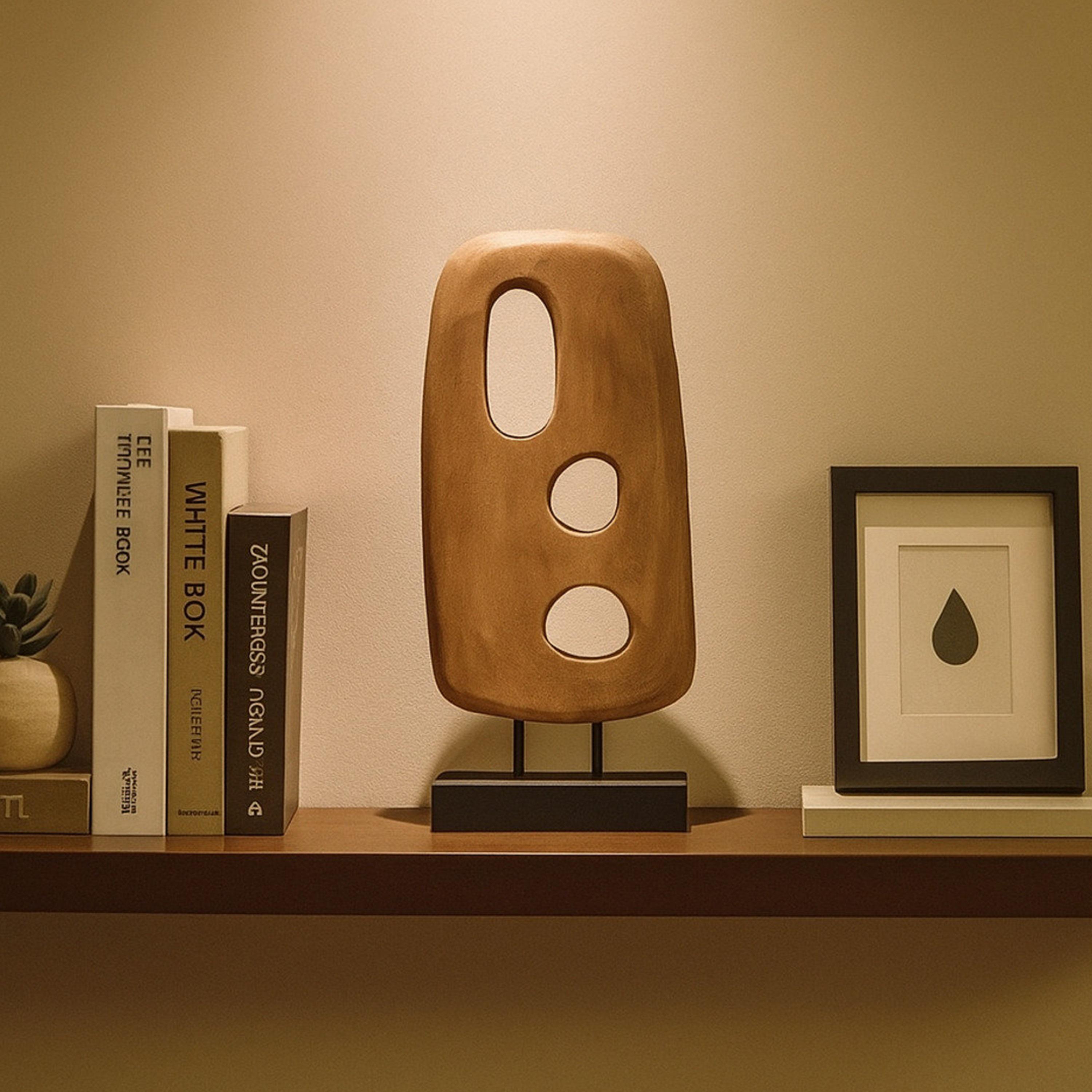 منحوتة خشبية سوداء بتصميم عصري وتفاصيل مفرغة تجريدية من ماريا هومز-household-decor-decorativeobjectsandsculptures-image-3