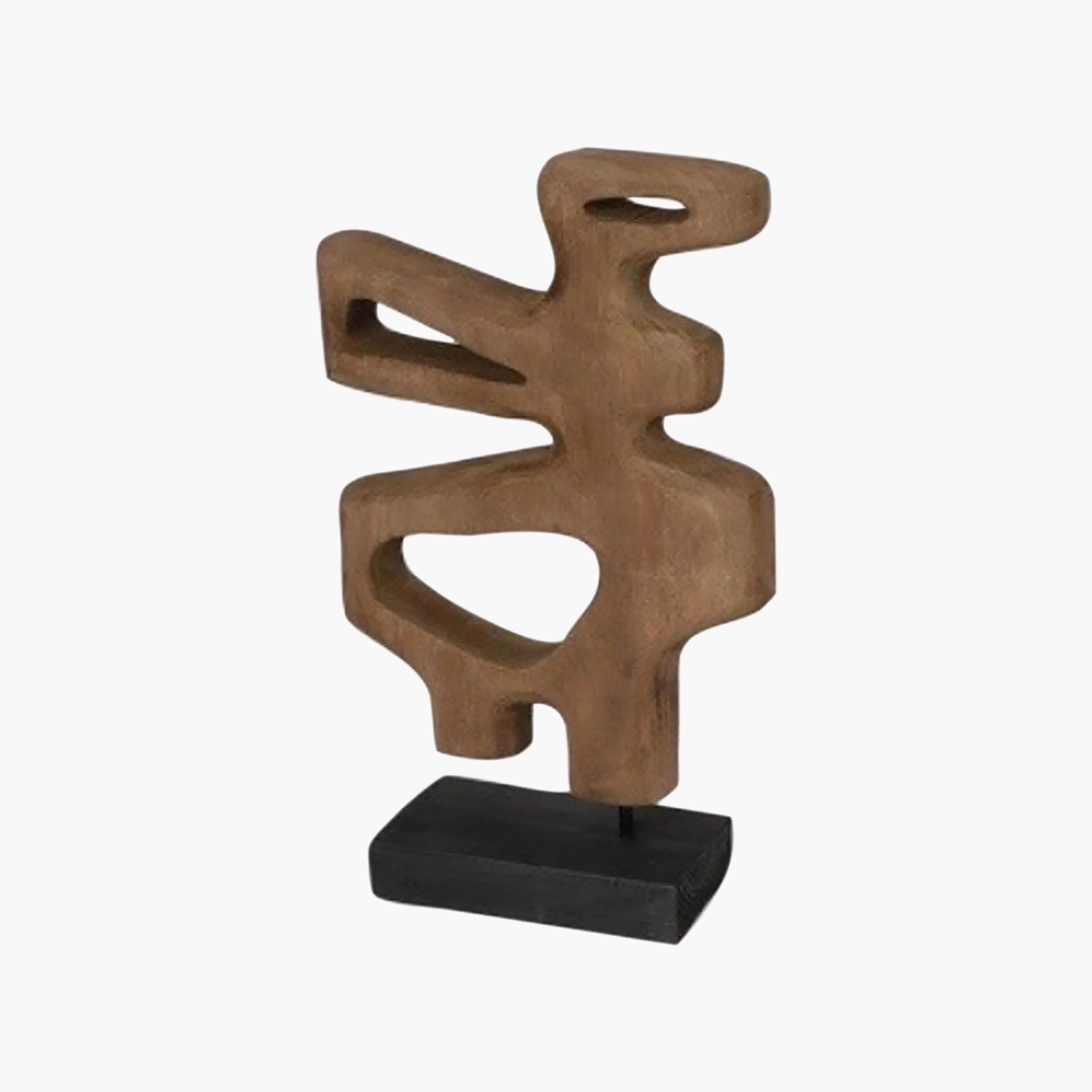 منحوتة تجريدية خشبية سوداء بتصميم عصري من ماريا هومز-household-decor-decorativeobjectsandsculptures-image-6