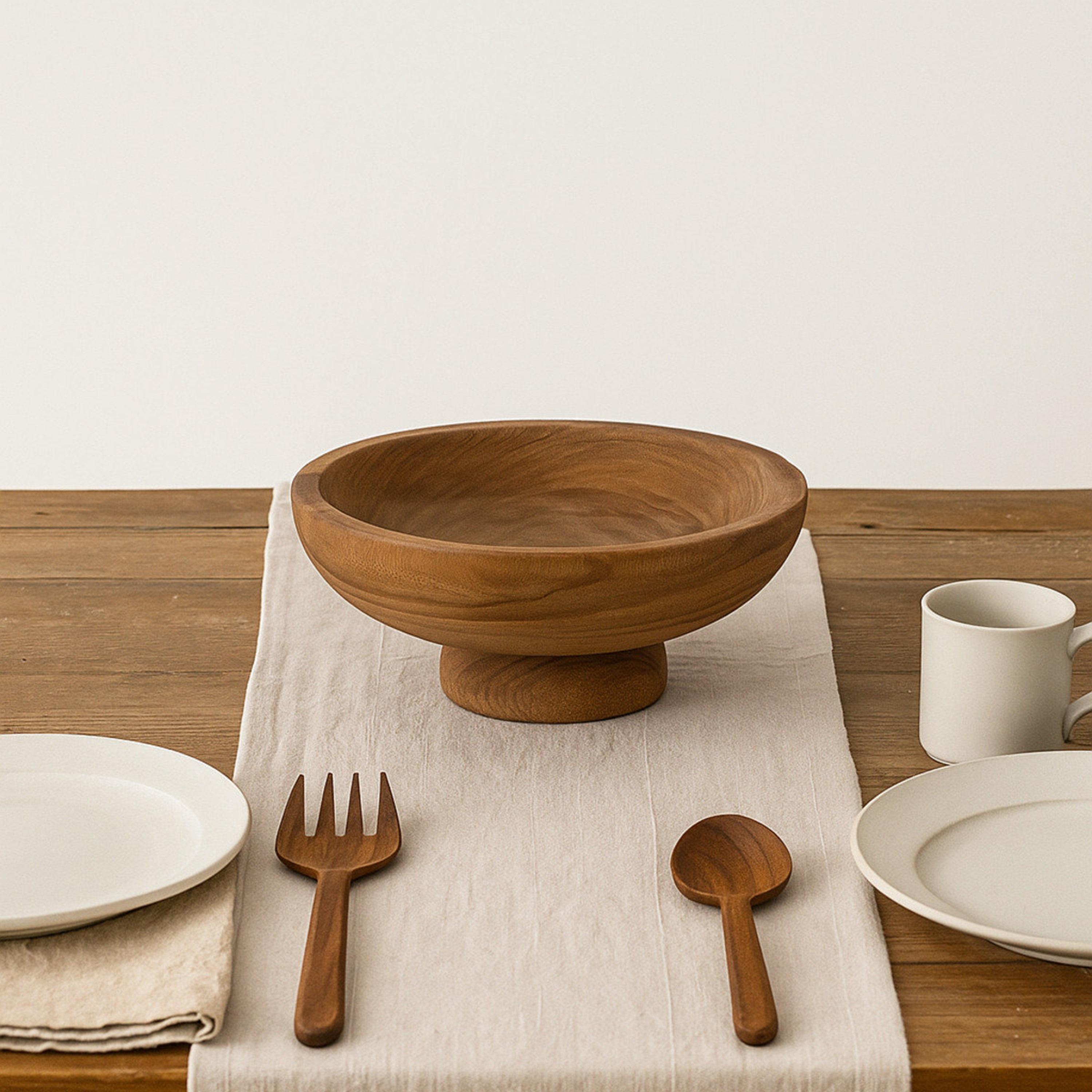 وعاء ديكور خشبي أسود عصري من ماريا هومز-household-decor-vasesandbowls-image-4