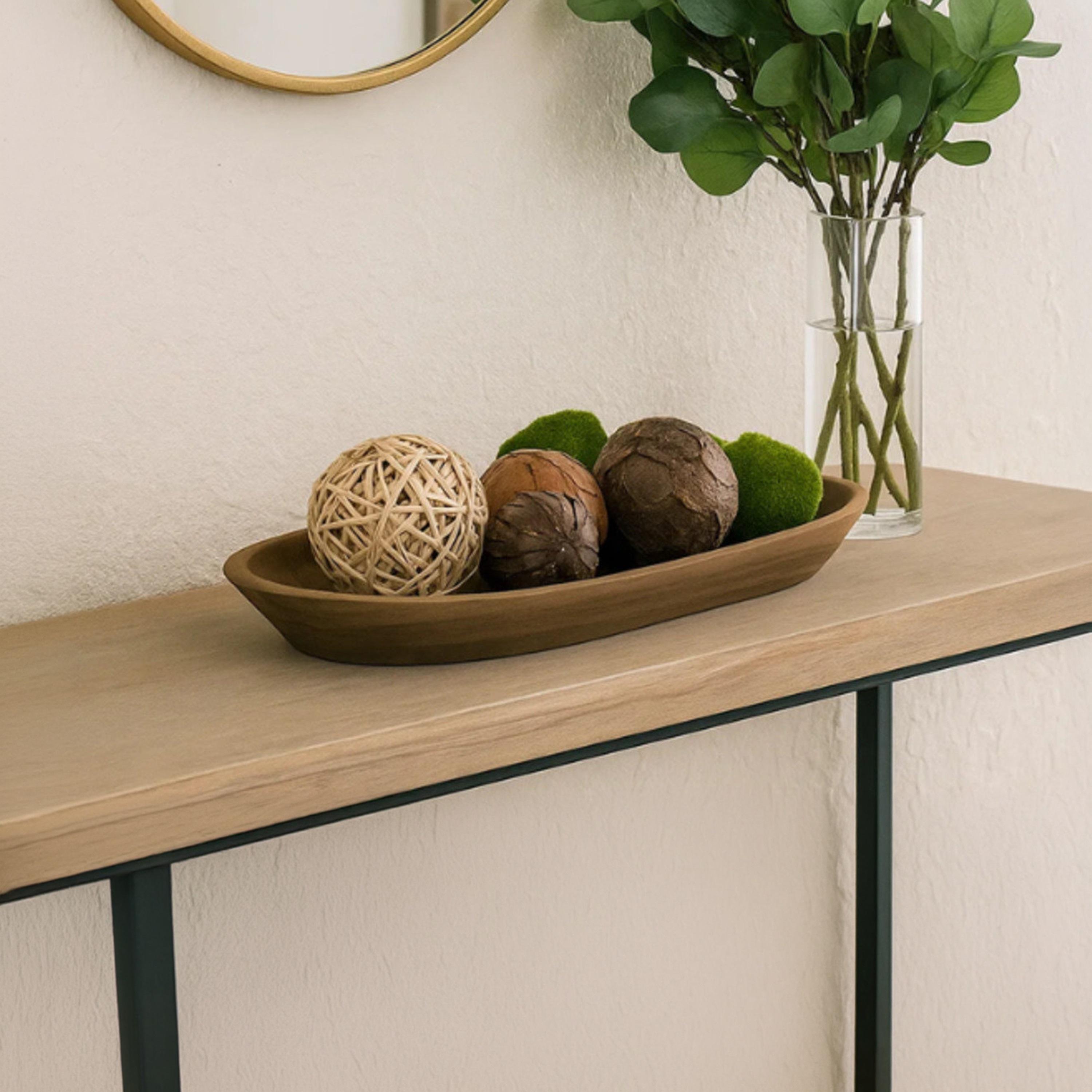 صينية تقديم ديكور خشبية مستطيلة الشكل سوداء عصرية من ماريا هومز-household-decor-boxesandtrays-image-3