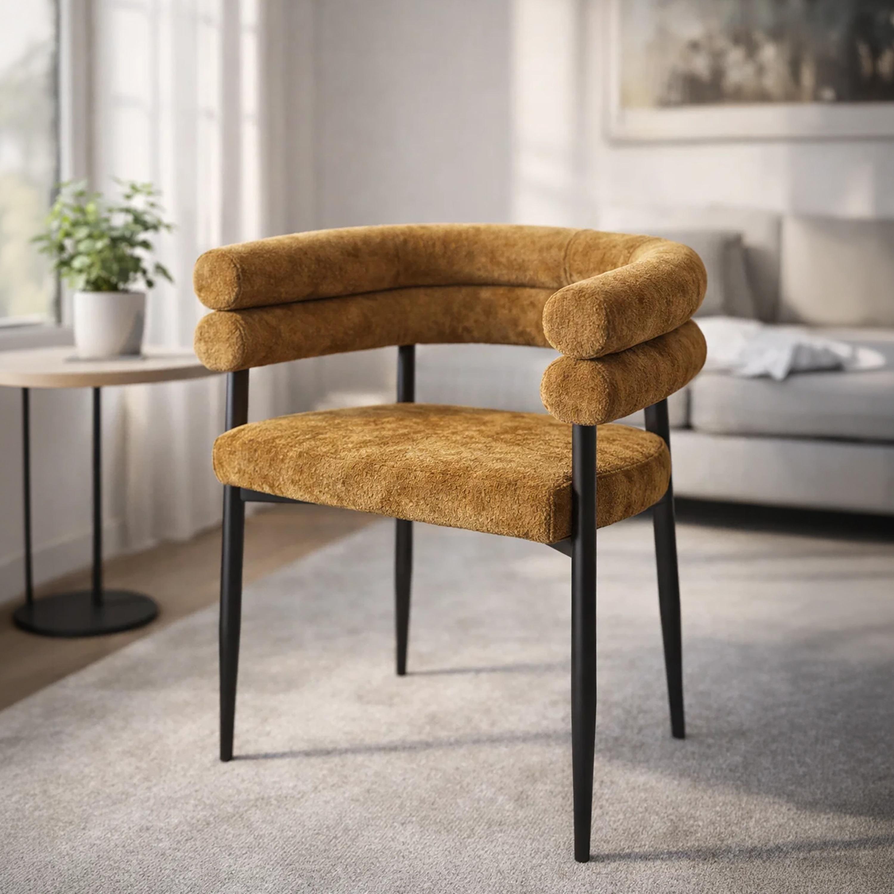 Maria Homes Curved Arm Chair-furniture-sofaandseating-armchairs-image-1
