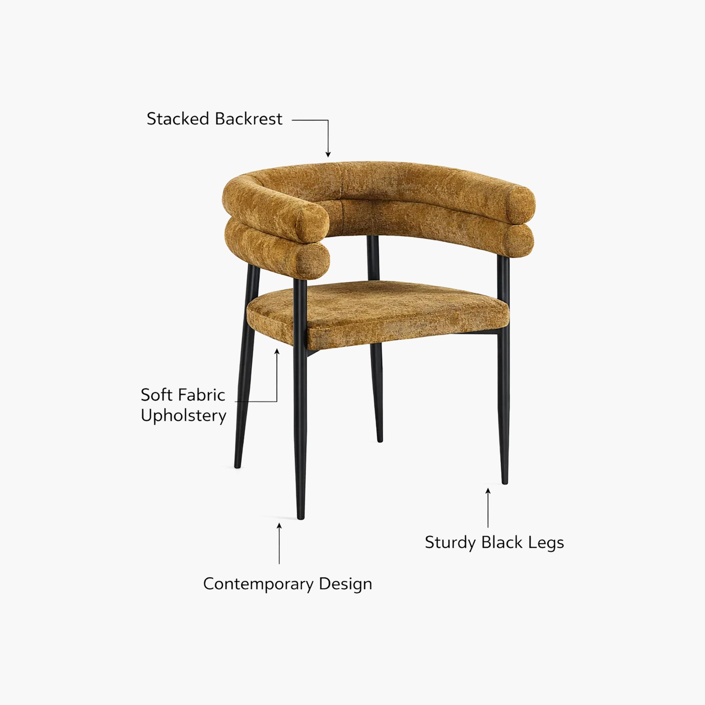 Maria Homes Curved Arm Chair-furniture-sofaandseating-armchairs-image-4