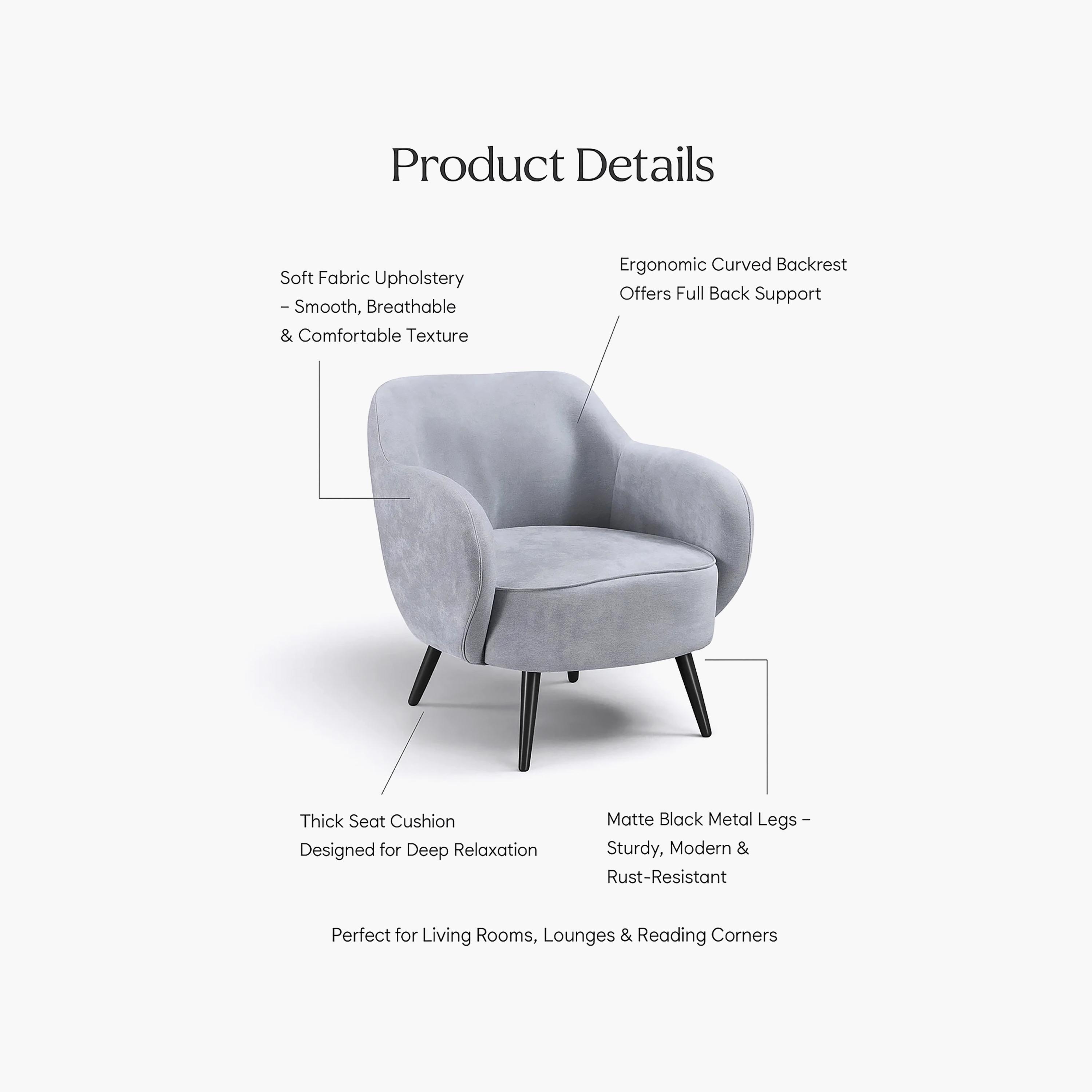 Maria Homes Padded Arm Chair-furniture-sofaandseating-armchairs-image-4