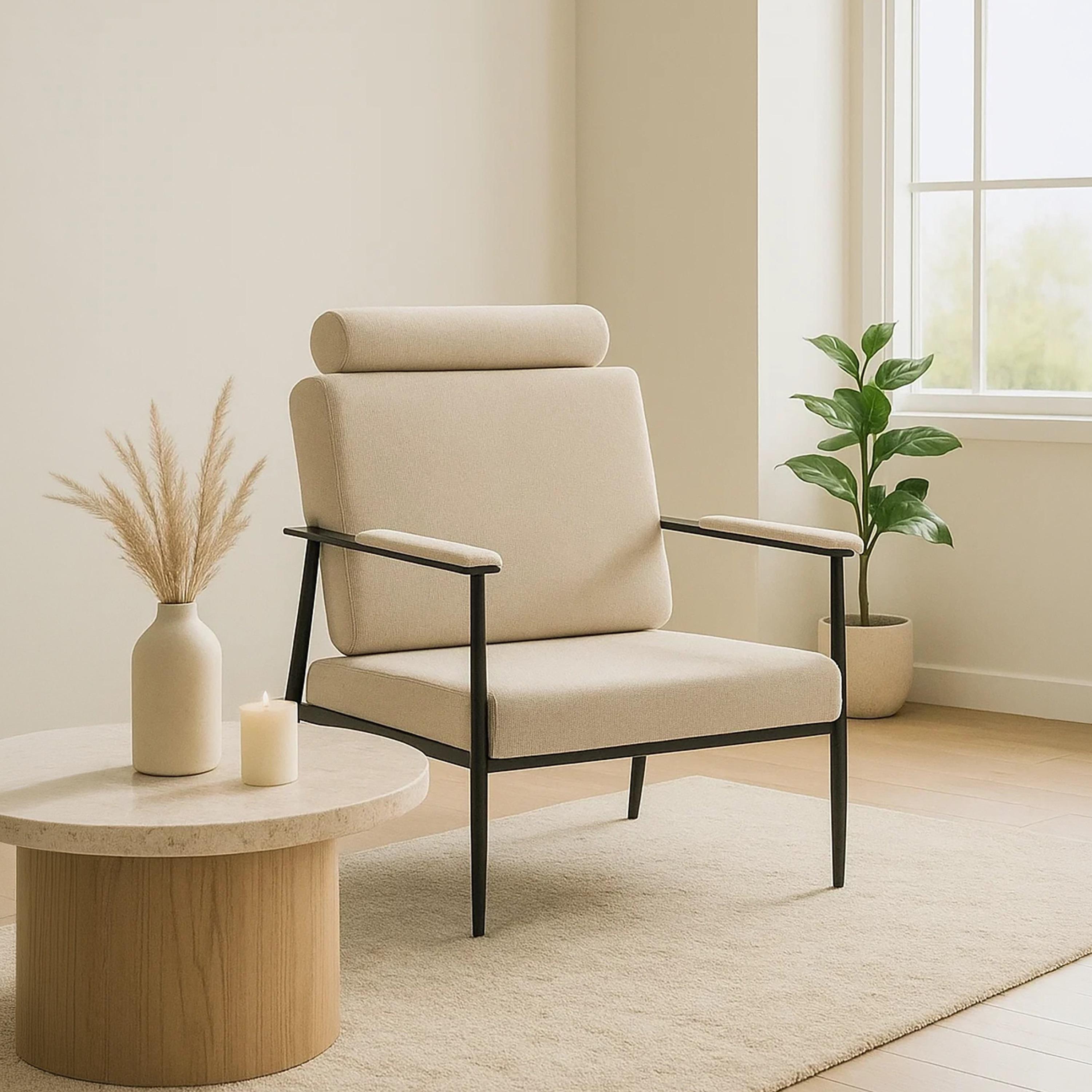 Maria Homes Padded Arm Chair-furniture-sofaandseating-armchairs-image-1