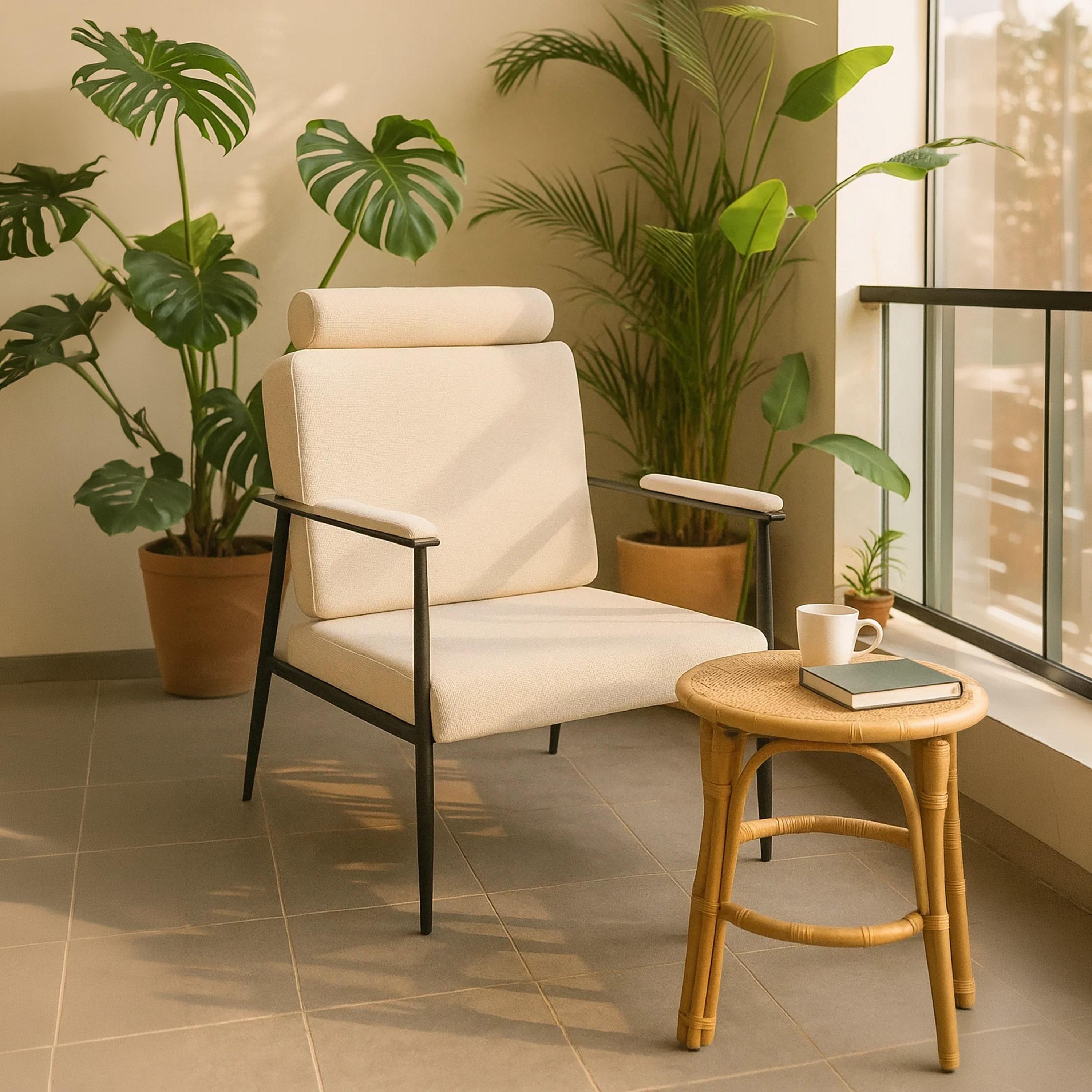 Maria Homes Padded Arm Chair-furniture-sofaandseating-armchairs-image-3