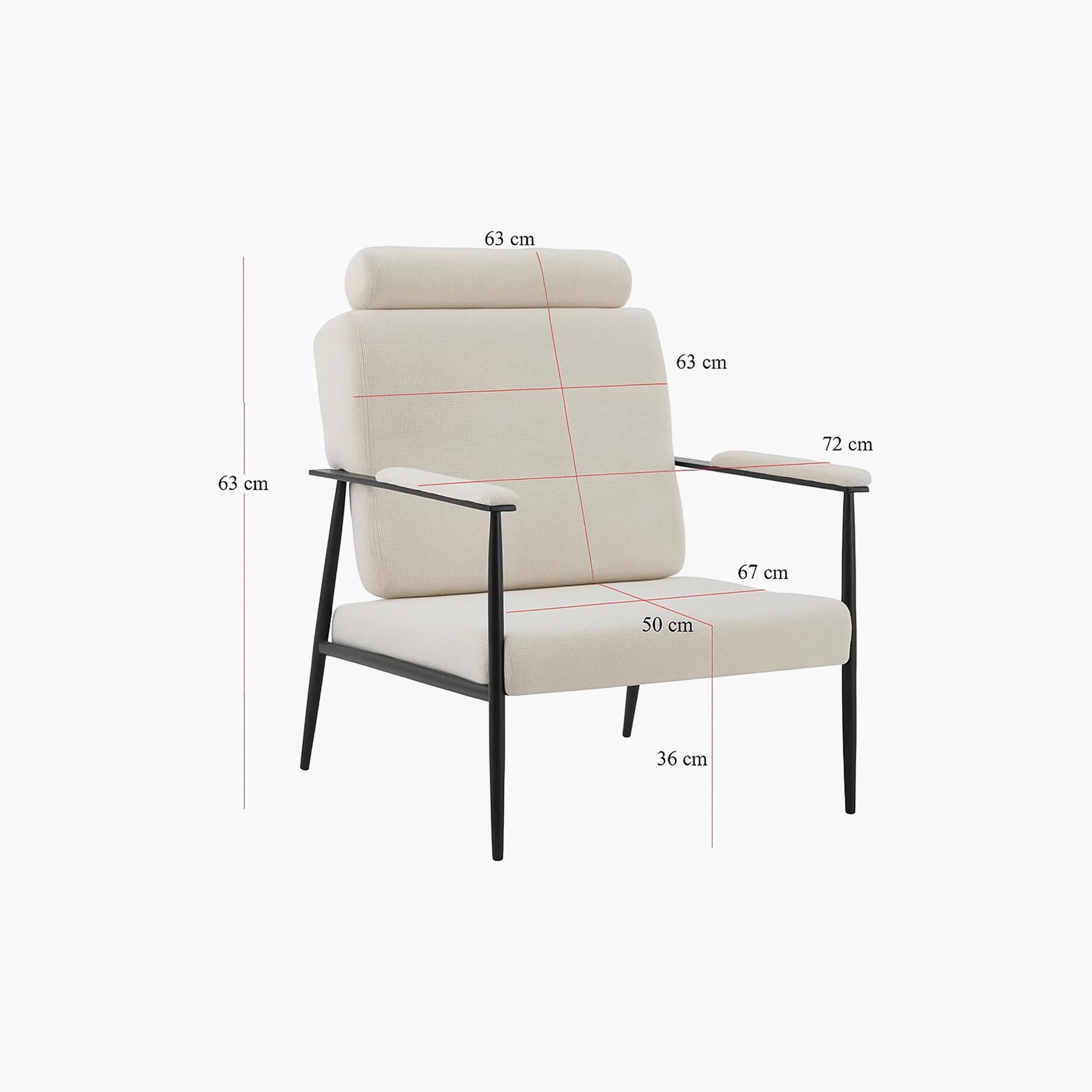 Maria Homes Padded Arm Chair-furniture-sofaandseating-armchairs-image-6