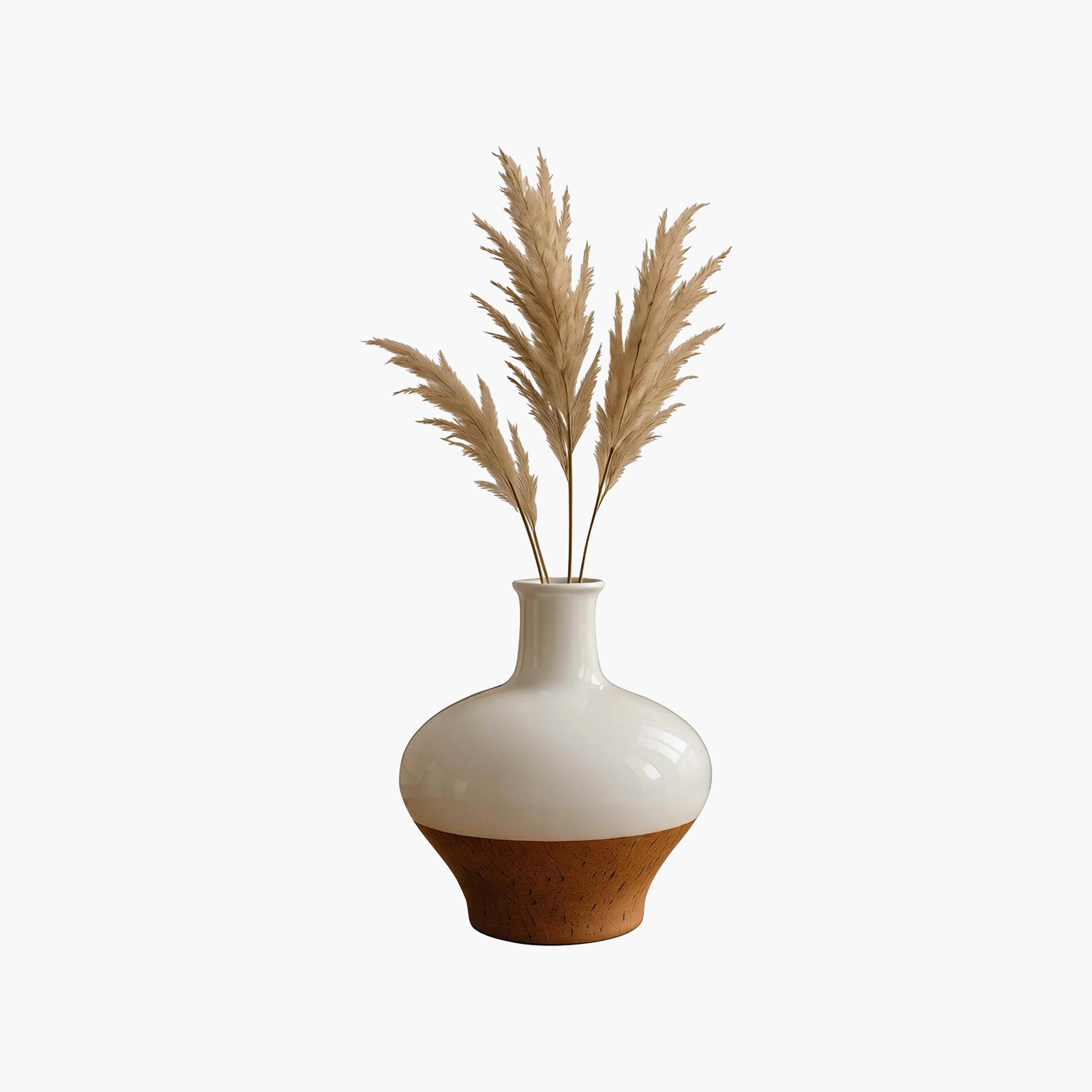 مزهرية سيراميك متعددة الألوان بتأثير الفلين من ماريا هومز-household-decor-vasesandbowls-image-4
