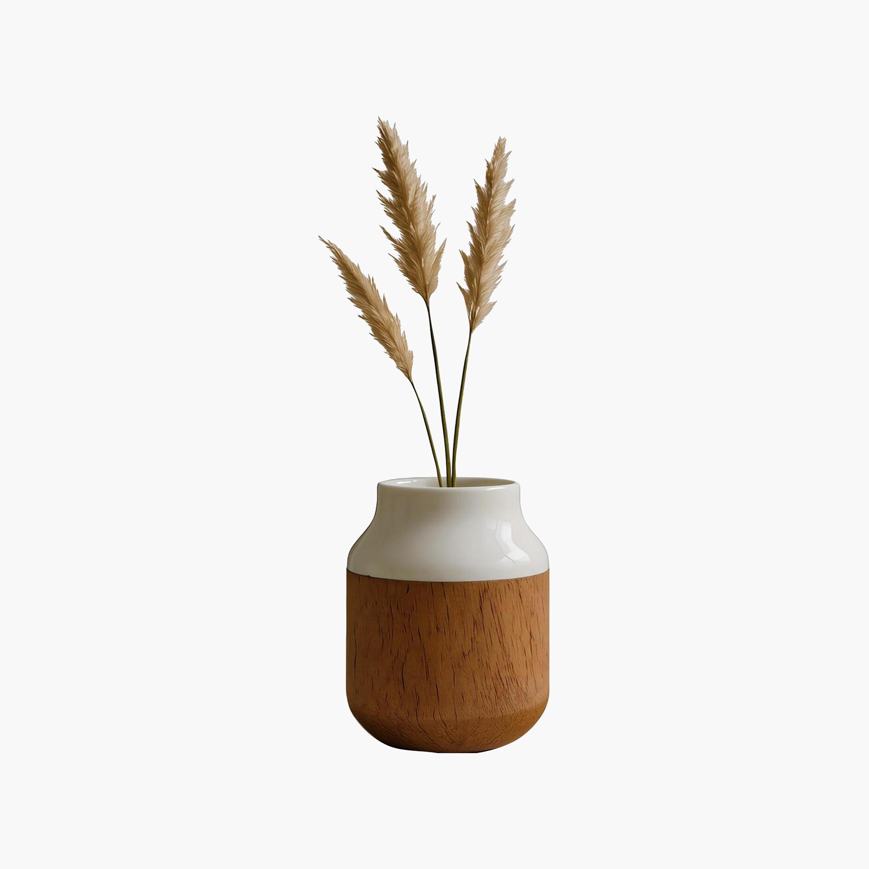 مزهرية سيراميك متعددة الألوان بتأثير الفلين من ماريا هومز-household-decor-vasesandbowls-image-4