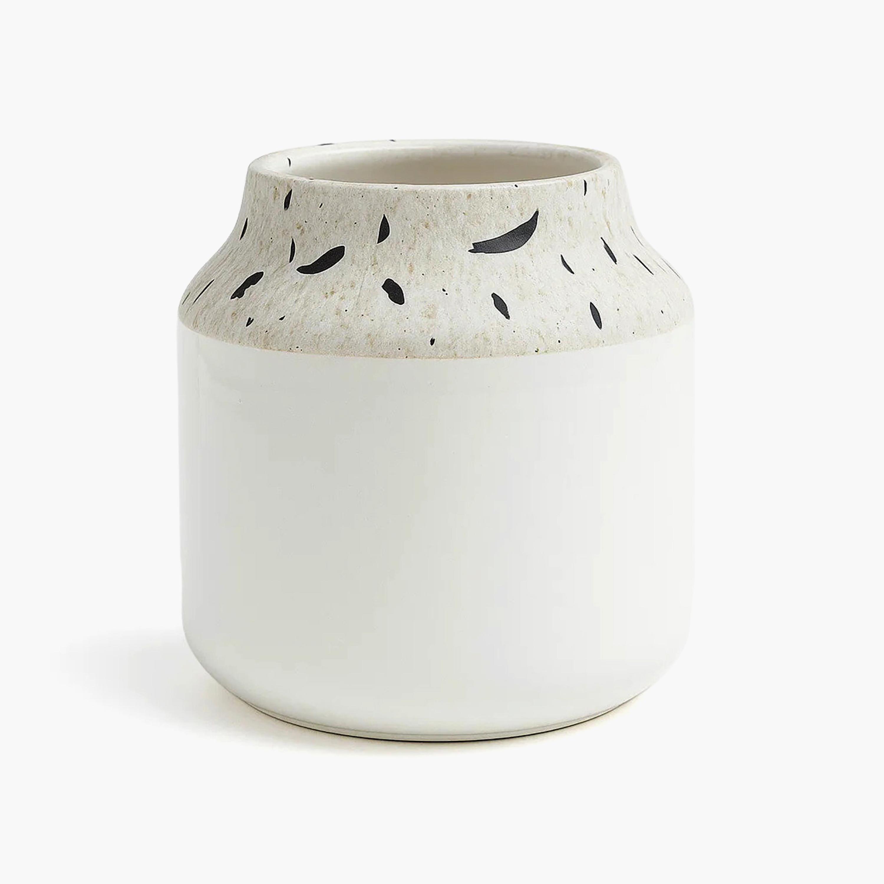 مزهرية سيراميك بنقشة تيرازو متعددة الألوان من ماريا هومز-household-decor-vasesandbowls-image-2
