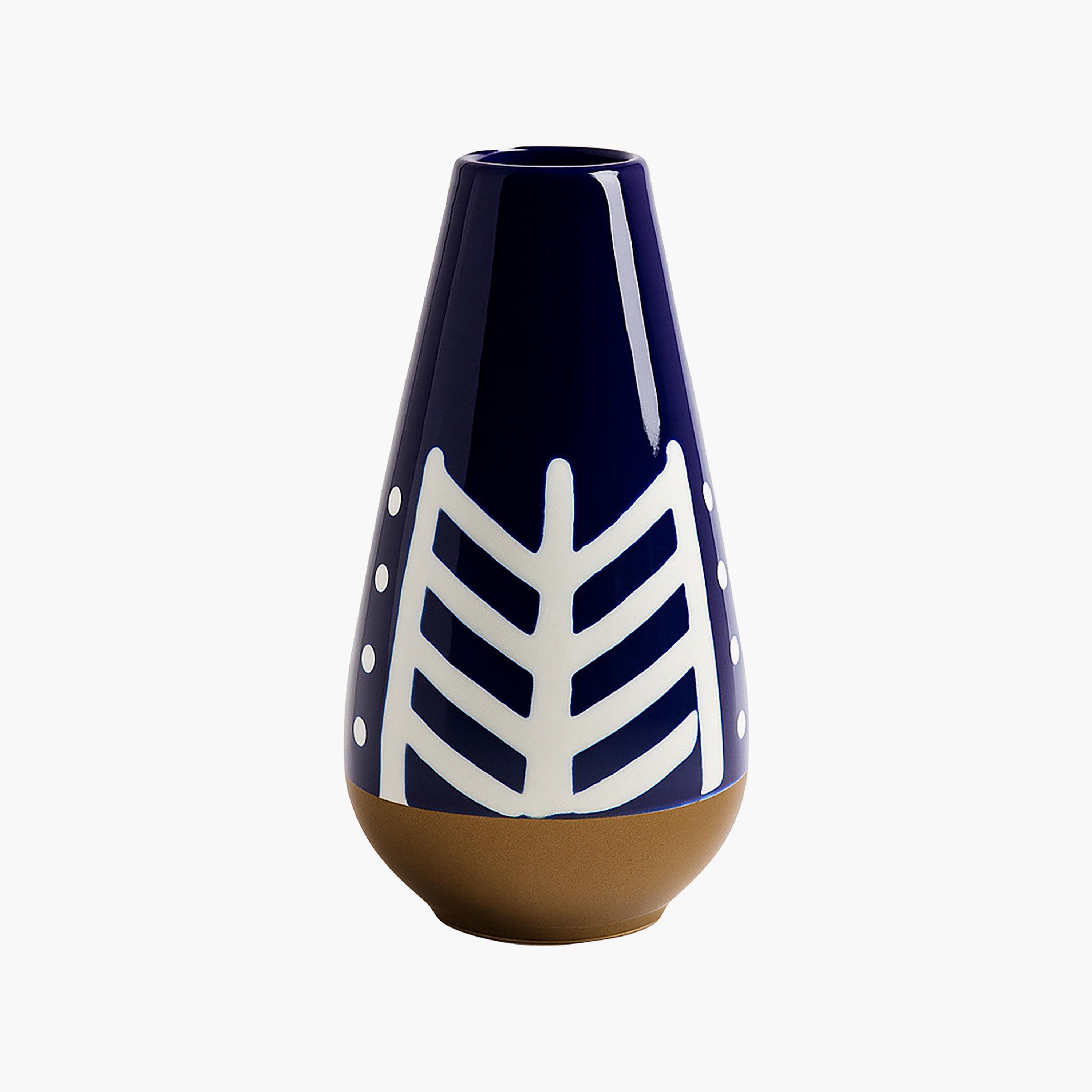 مزهرية سيراميك بتصميم هندسي متعدد الألوان من ماريا هومز-household-decor-vasesandbowls-image-5