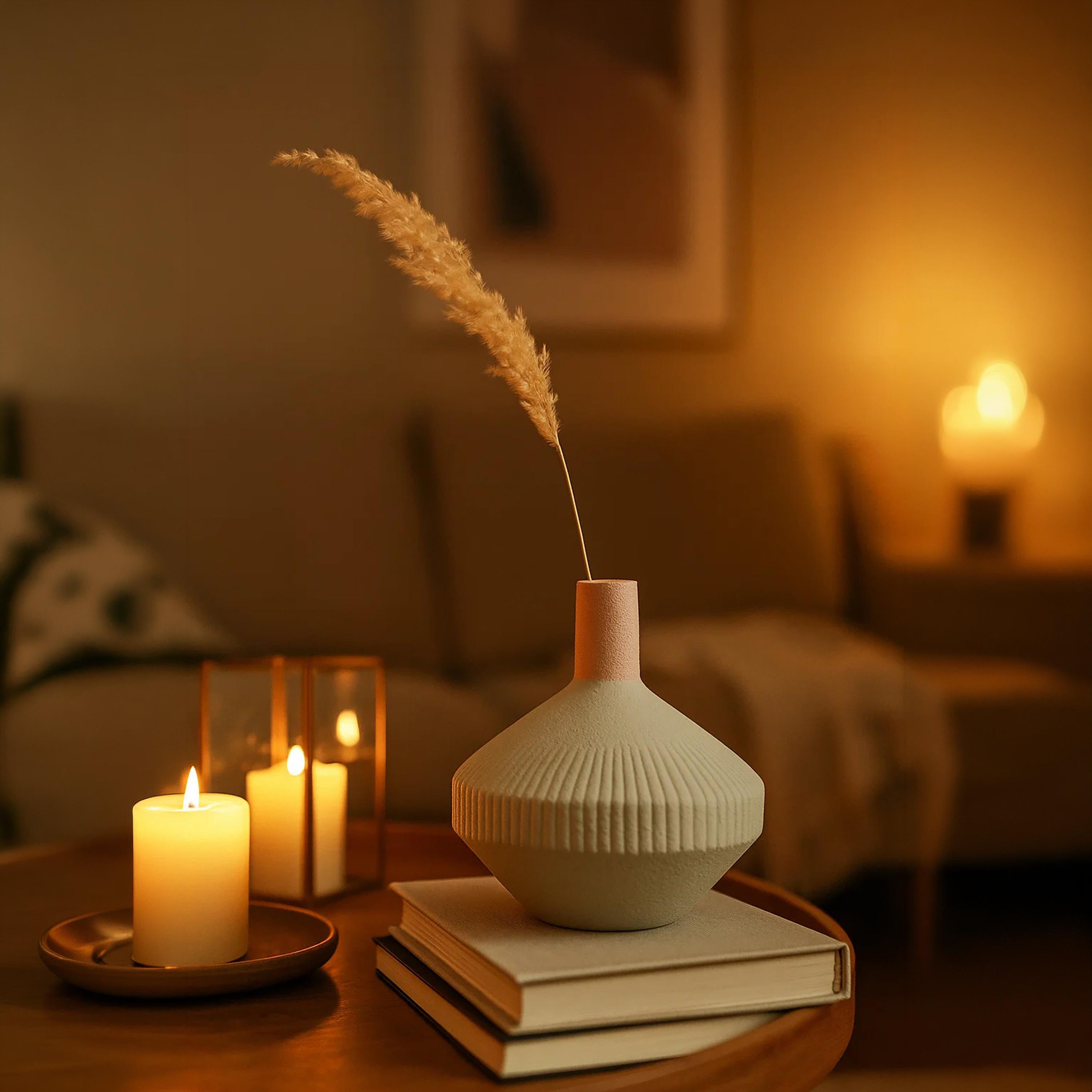 مزهرية سيراميك بملمس بارز متعددة الألوان من ماريا هومز-household-decor-vasesandbowls-image-2